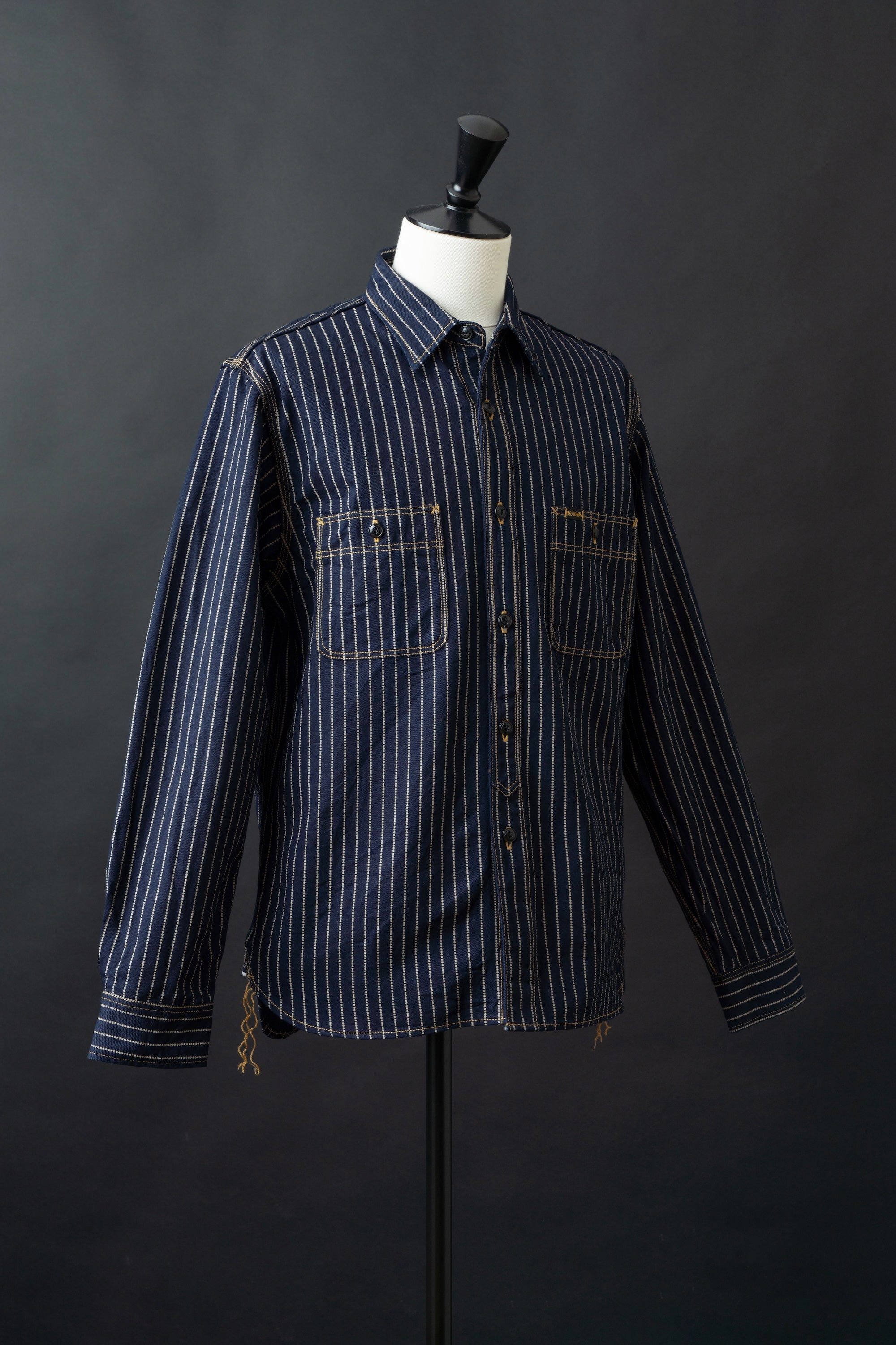 MS005E (055P) 10oz SELVAGE WORK SHIRT WABASH – BIG JOHN【公式