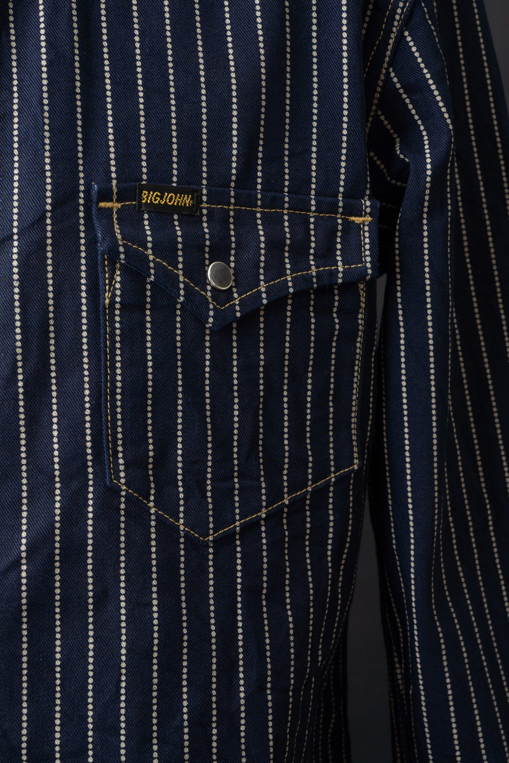 MS004E (055P) 10oz SELVADGE DENIM WESTERN SHIRTS WABASH