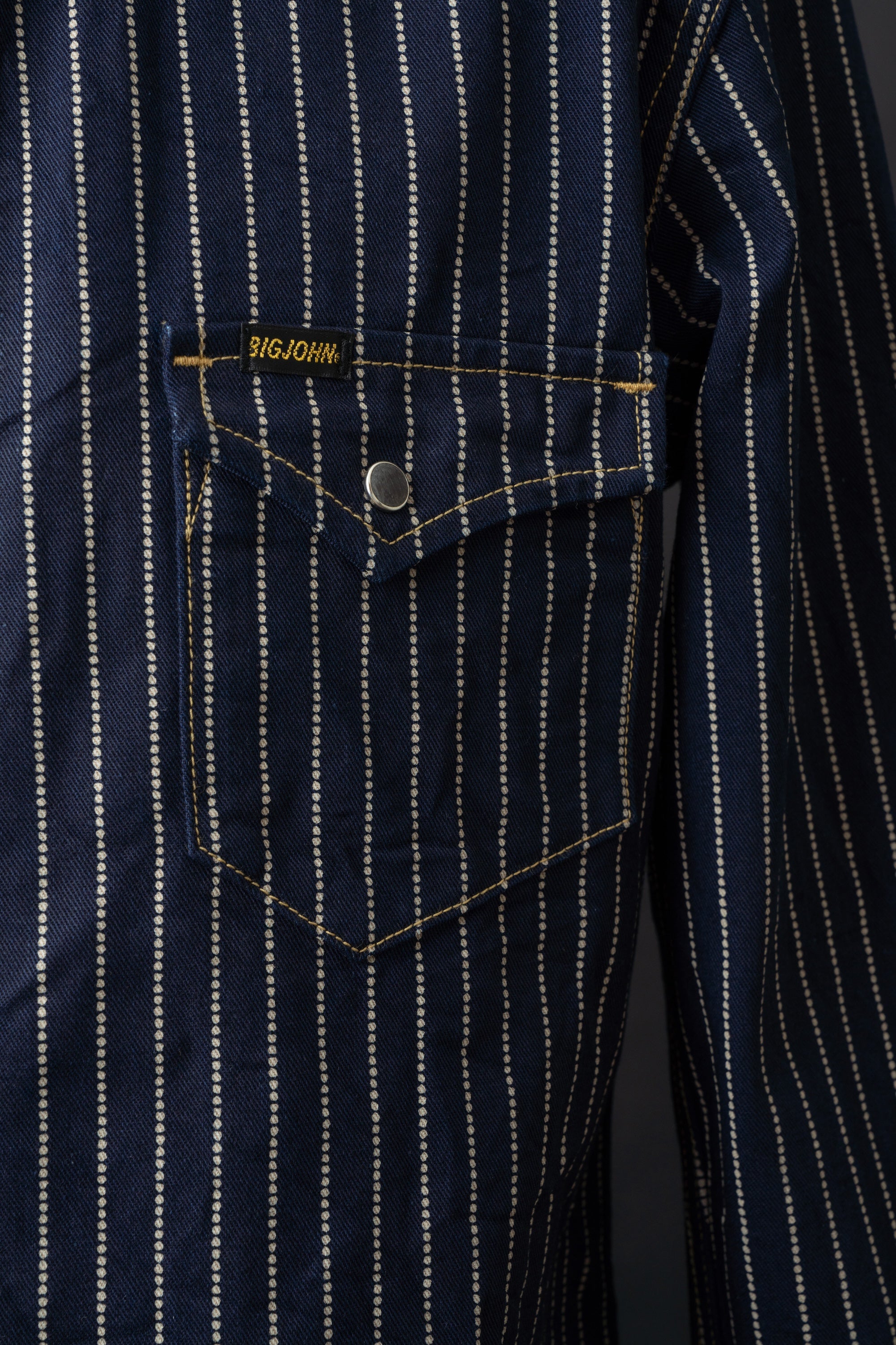 MS004E (055P) 10oz SELVADGE DENIM WESTERN SHIRTS WABASH