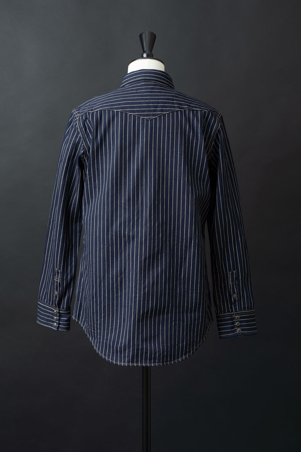 MS004E (055P) 10oz SELVADGE DENIM WESTERN SHIRTS WABASH