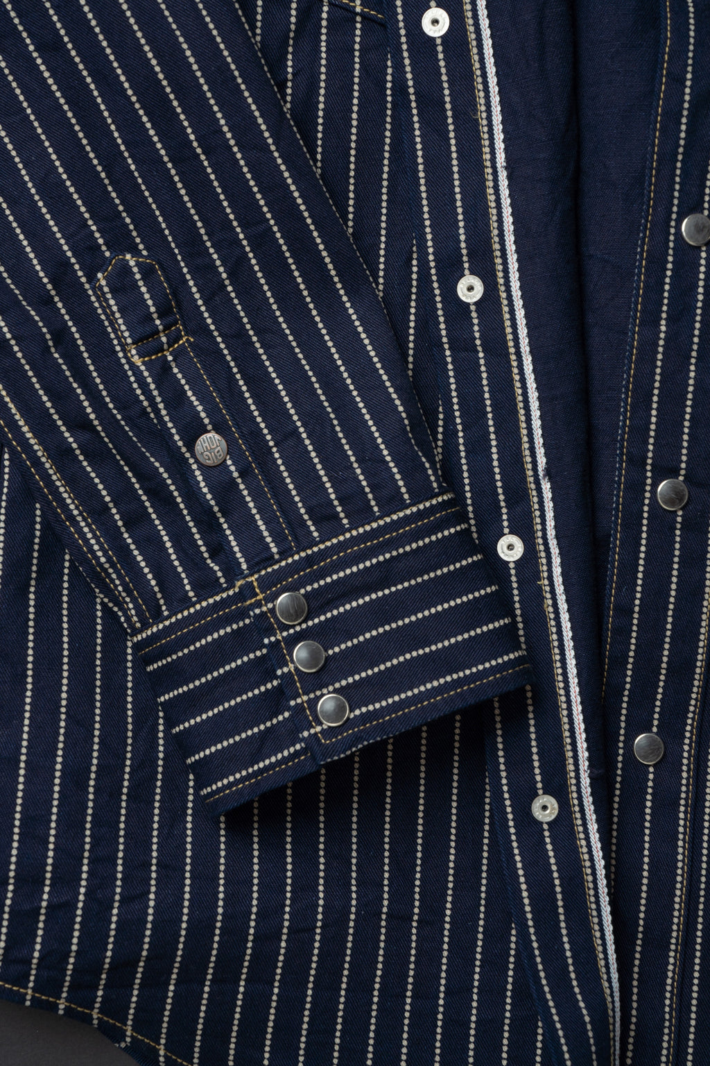 MS004E (055P) 10oz SELVADGE DENIM WESTERN SHIRTS WABASH