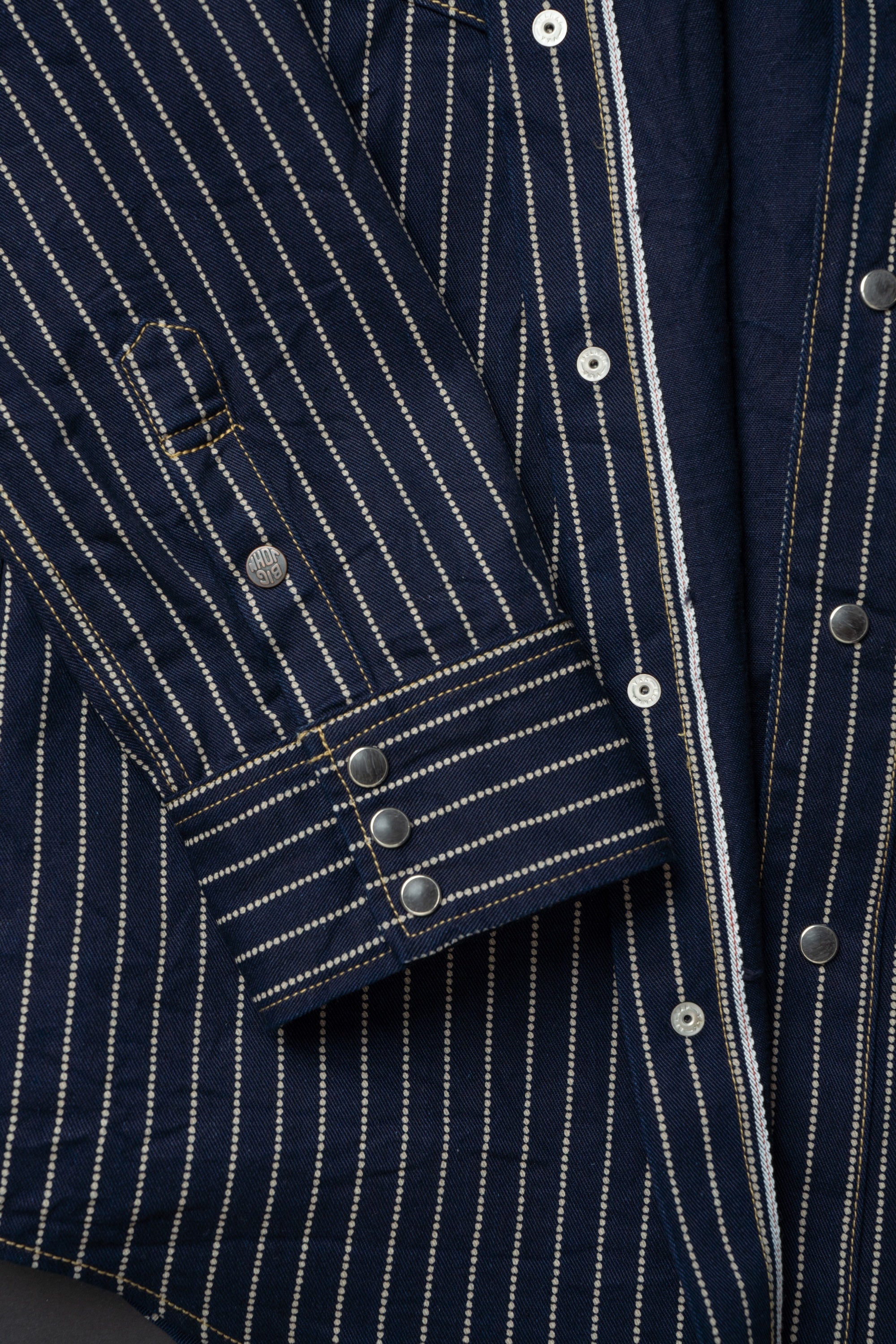 MS004E (055P) 10oz SELVADGE DENIM WESTERN SHIRTS WABASH