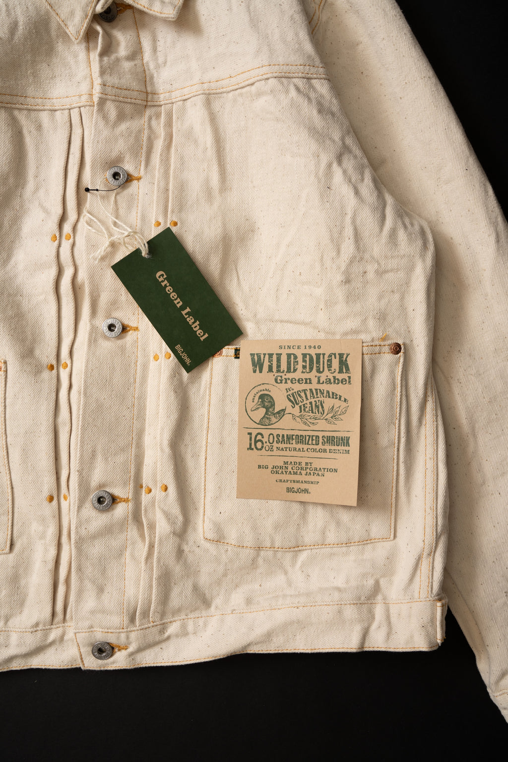 M6013RC (66) GR LABEL WILD DUCK JACKET Natural