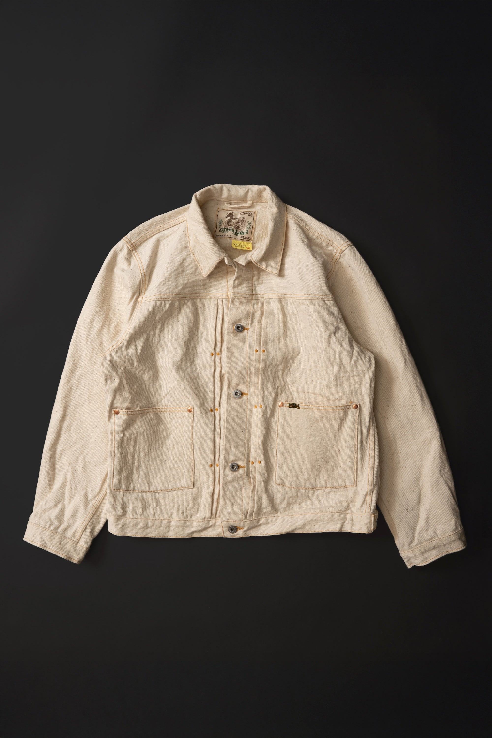 M6013RC (66) GR LABEL WILD DUCK JACKET Natural – BIG JOHN【公式