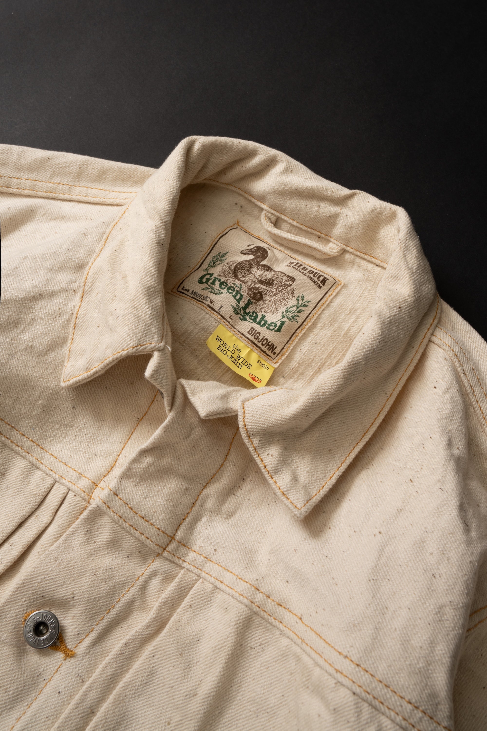 M6013RC (SPS DUCK刺繍) GR LABEL WILD DUCK JACKET DUCK EMB Natural