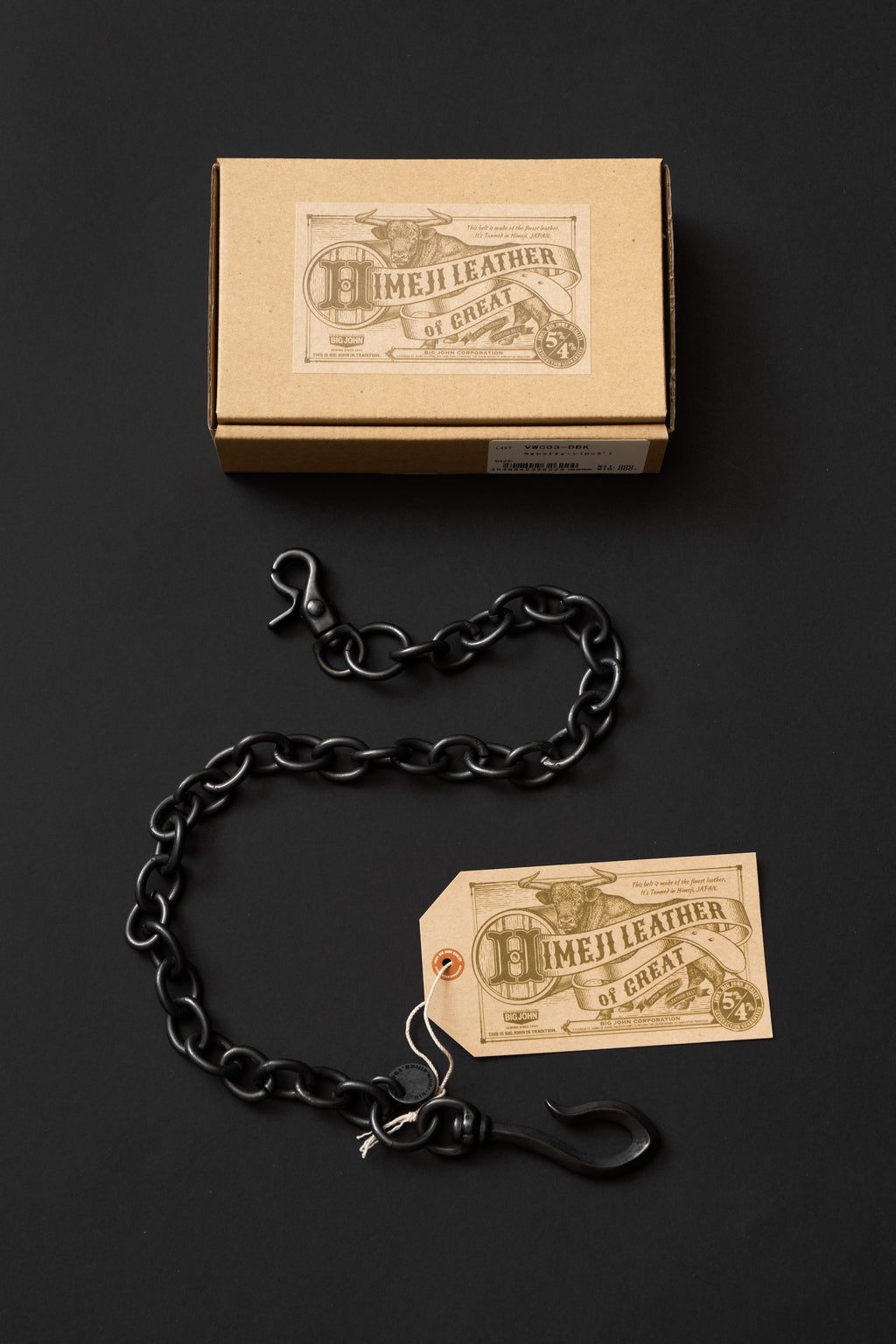 VWC03 BRASS 艶消しブラック ウォレットチェーン [ロング]