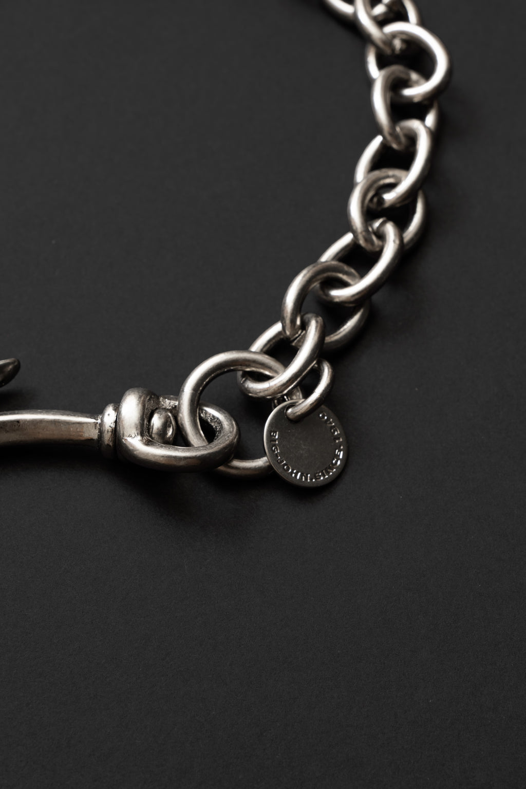 VWC04 BRASS シルバーフィニッシュ ウォレットチェーン [ショート]