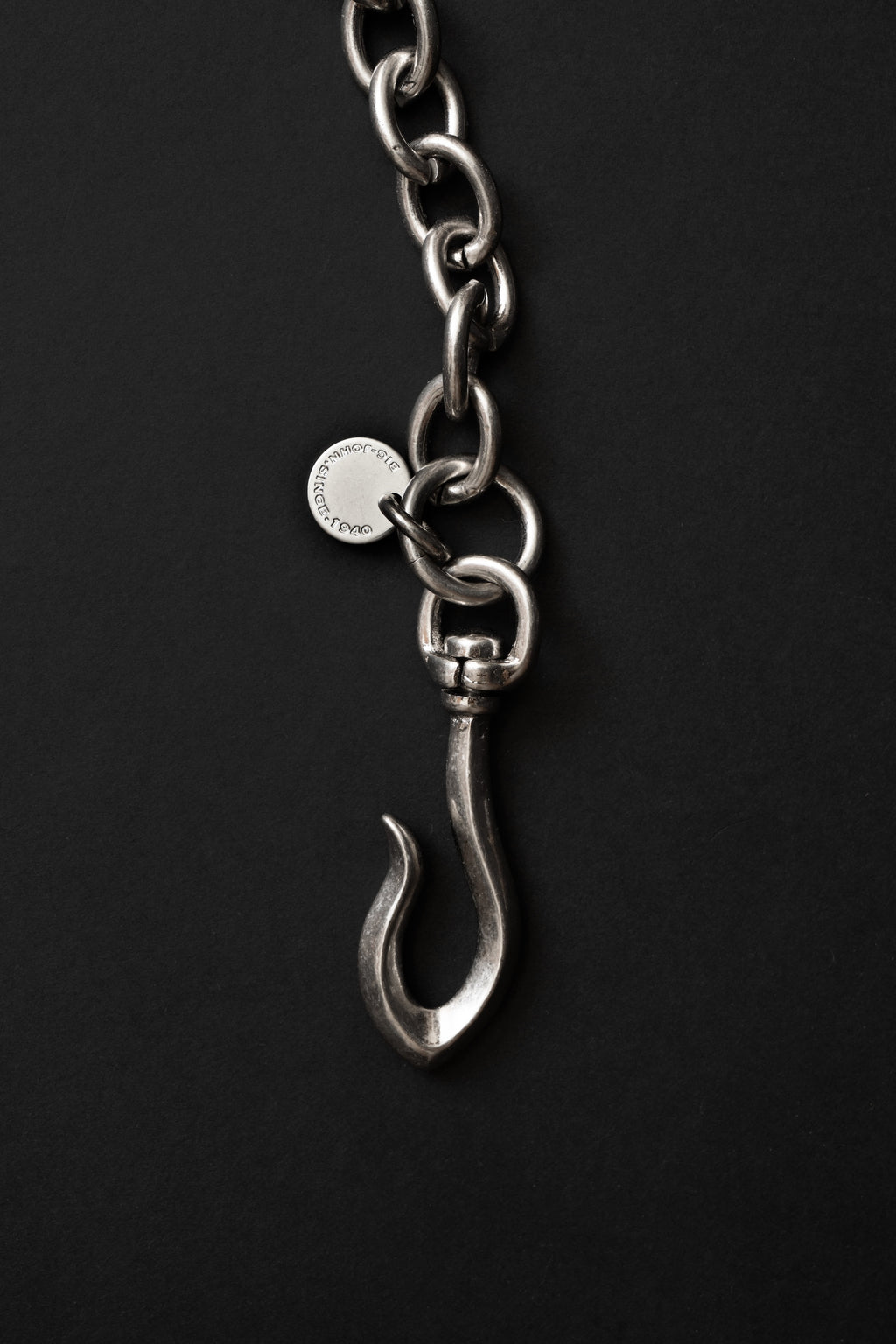 VWC04 BRASS シルバーフィニッシュ ウォレットチェーン [ショート]