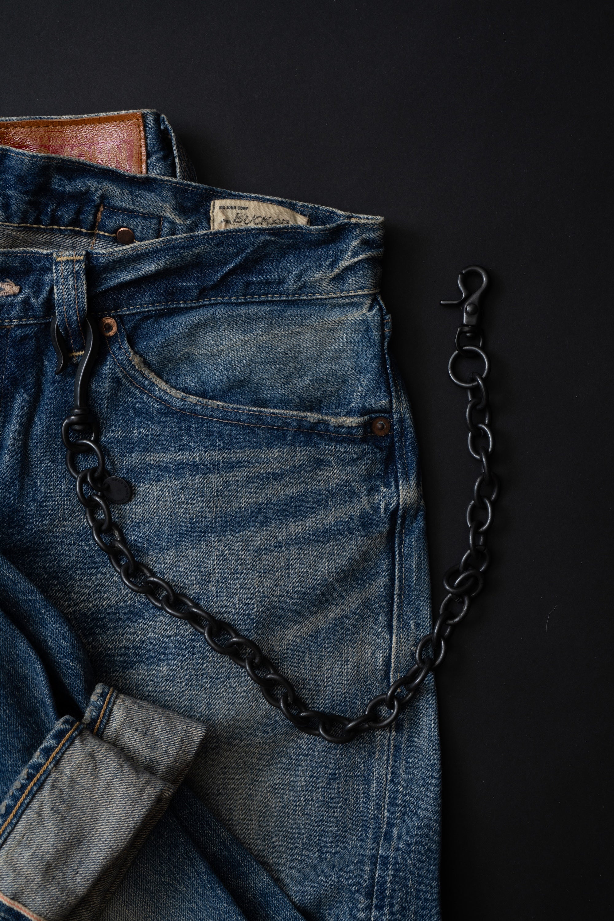 VWC03 BRASS 艶消しブラック ウォレットチェーン [ロング]