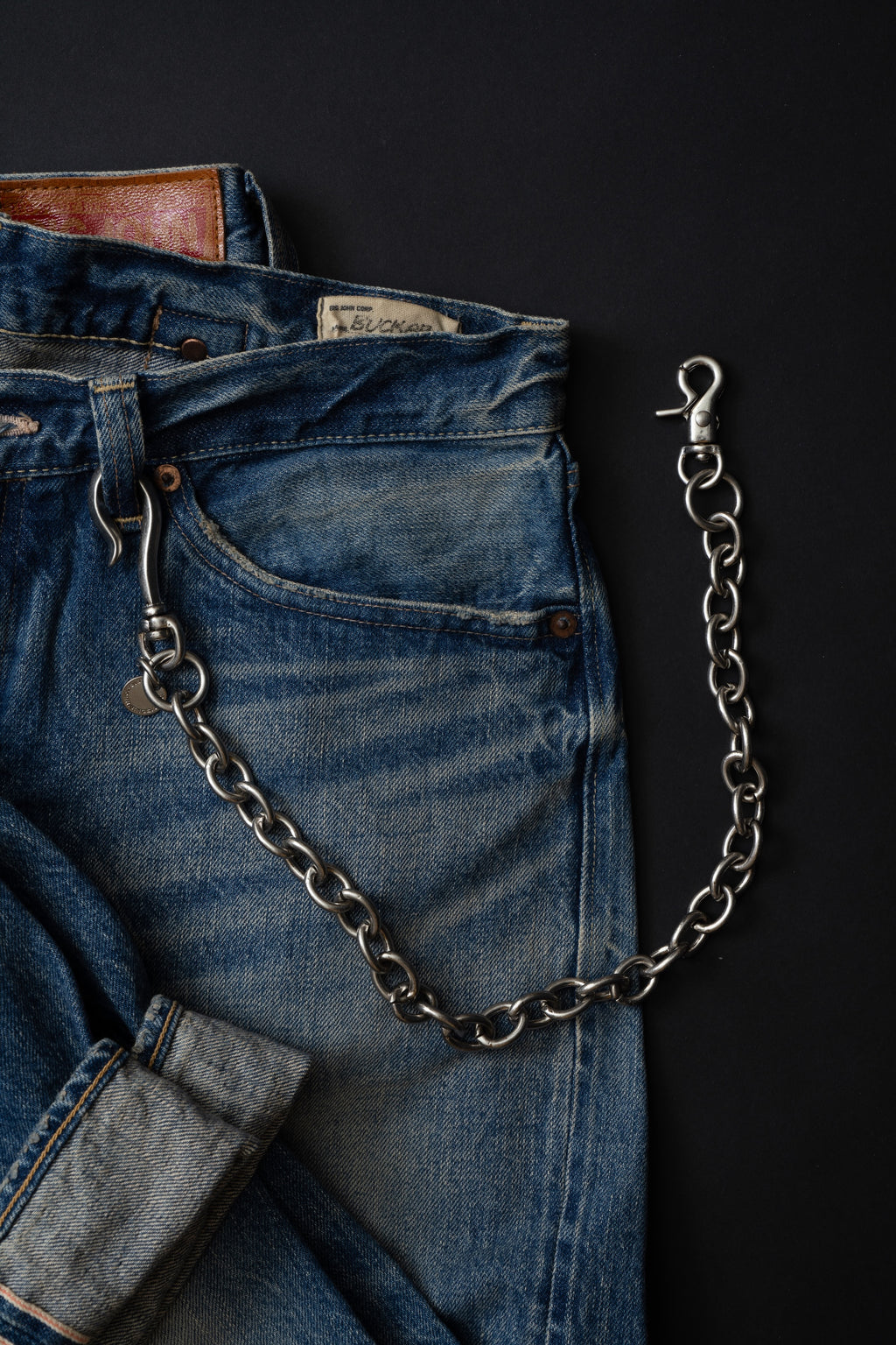 VWC03 BRASS シルバーフィニッシュ ウォレットチェーン [ロング]