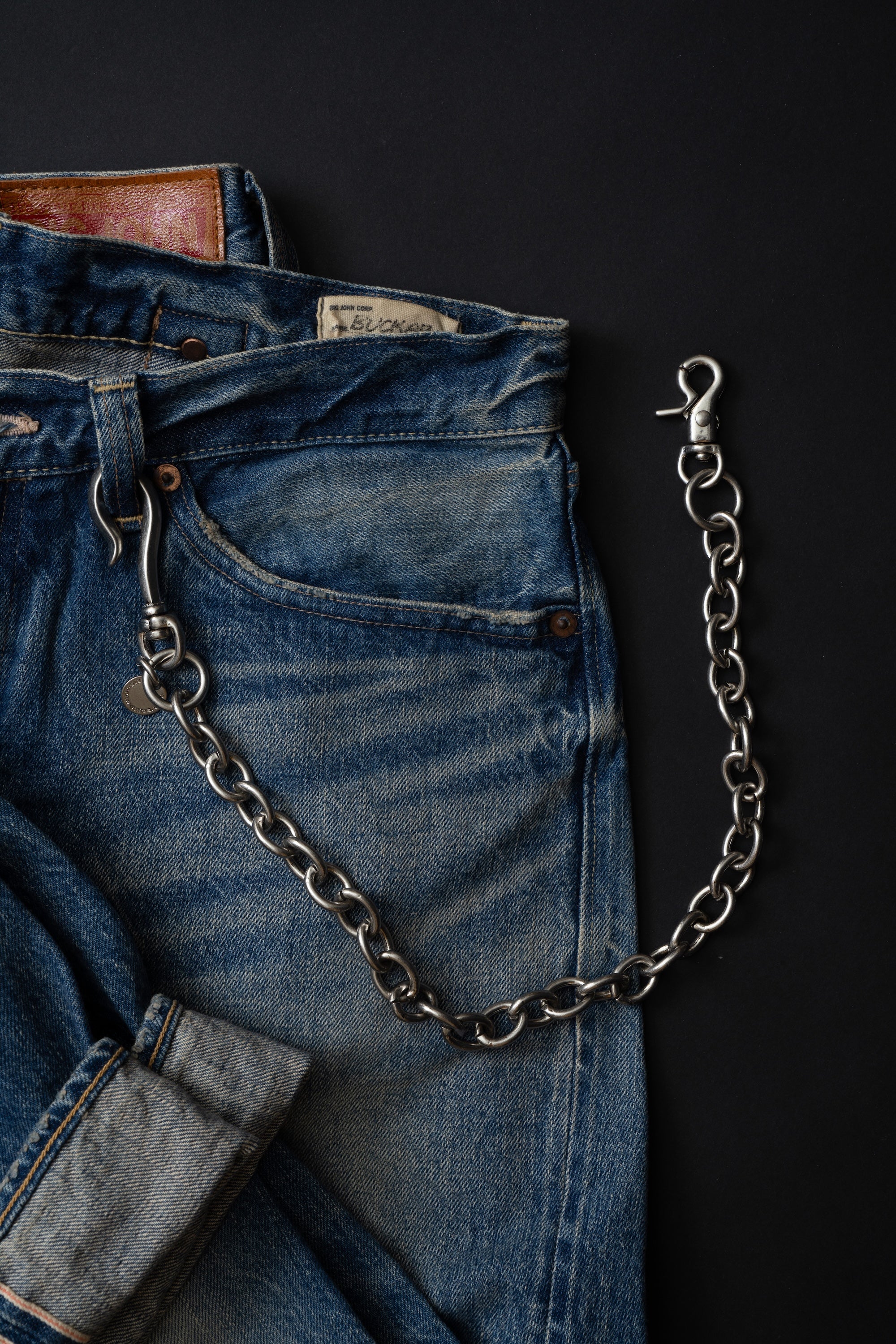 VWC03 BRASS シルバーフィニッシュ ウォレットチェーン [ロング]