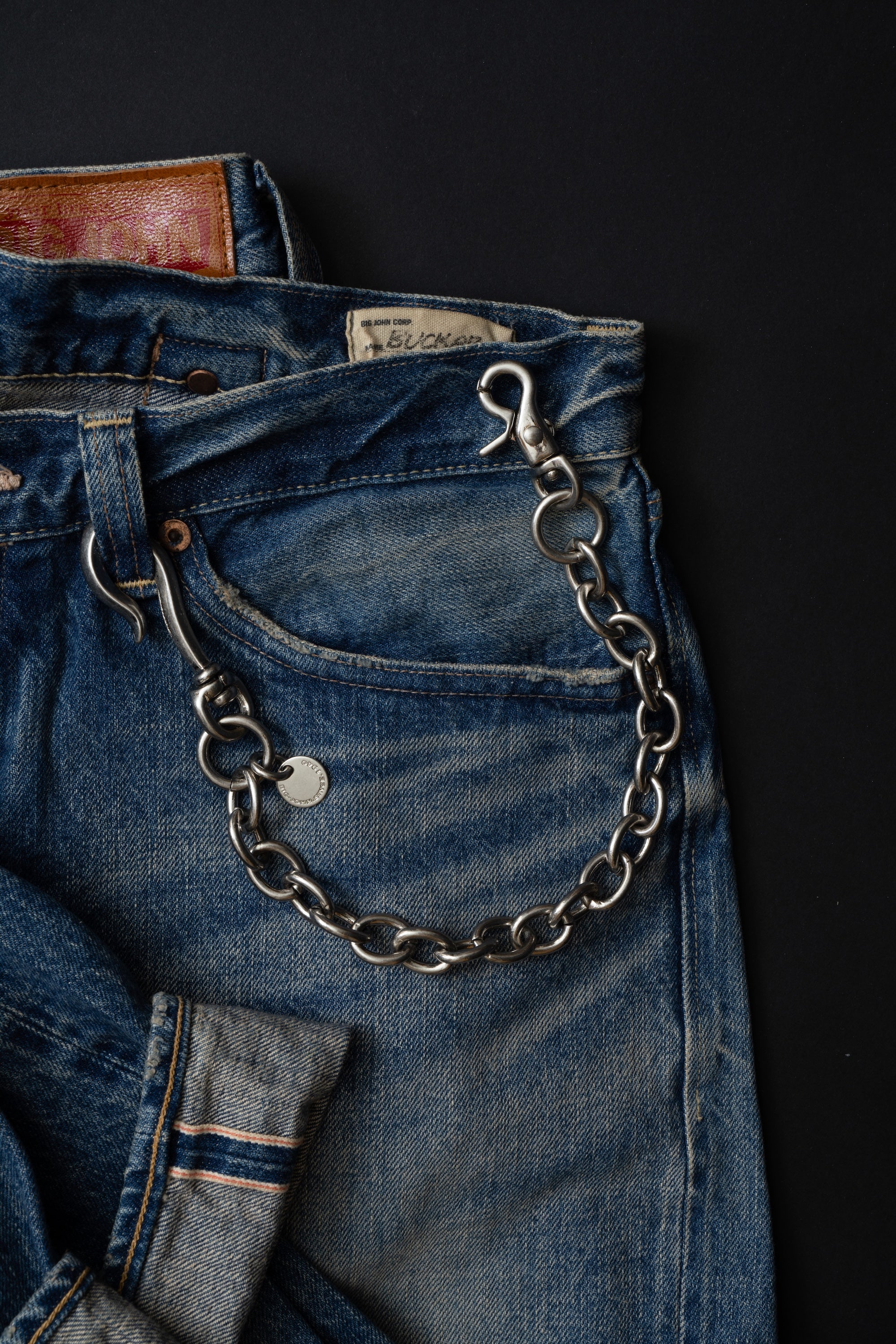 VWC04 BRASS シルバーフィニッシュ ウォレットチェーン [ショート