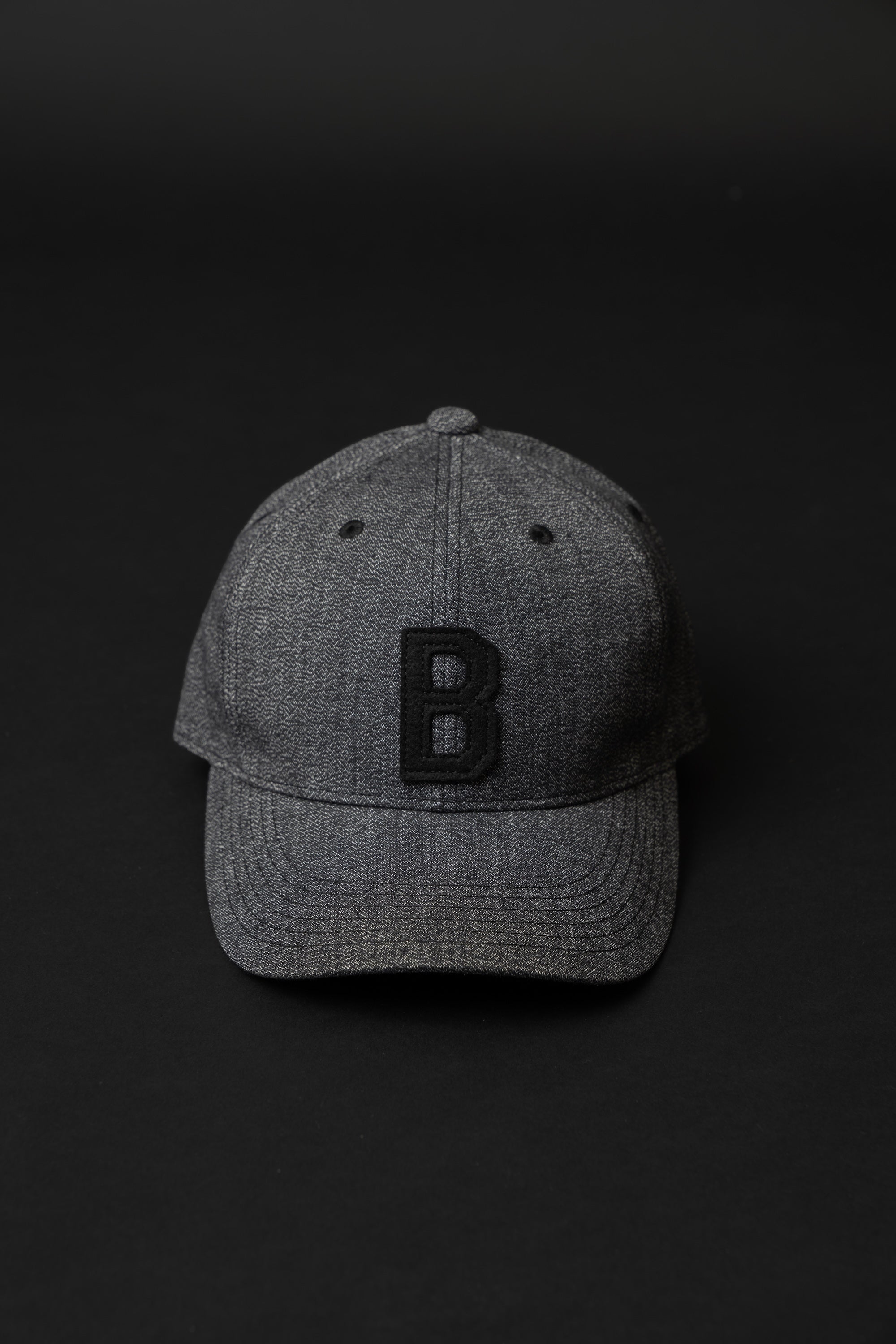 VBBJ049- (64 GRAY) BJ BASEBALL B LOGO CAP – BIG JOHN【公式