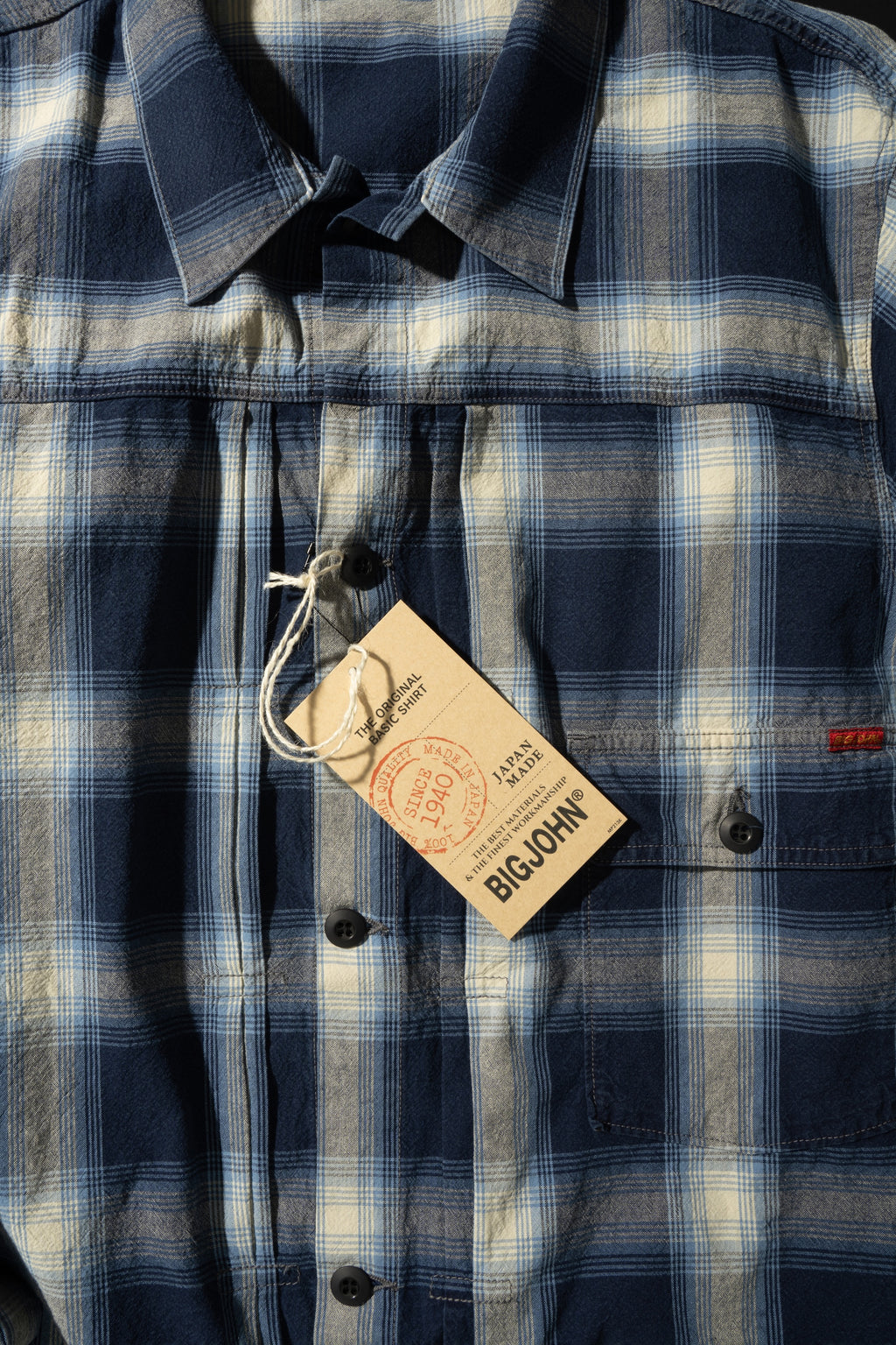 M6010J (ID01) INDIGO CHECK JACKET