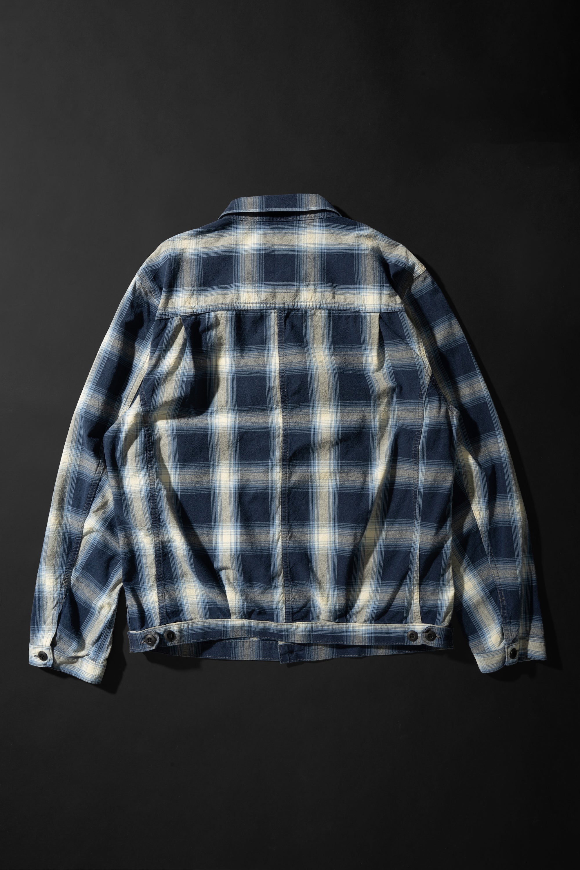 M6010J (ID01) INDIGO CHECK JACKET