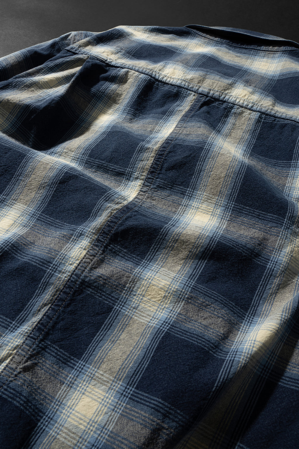 M6010J (ID01) INDIGO CHECK JACKET