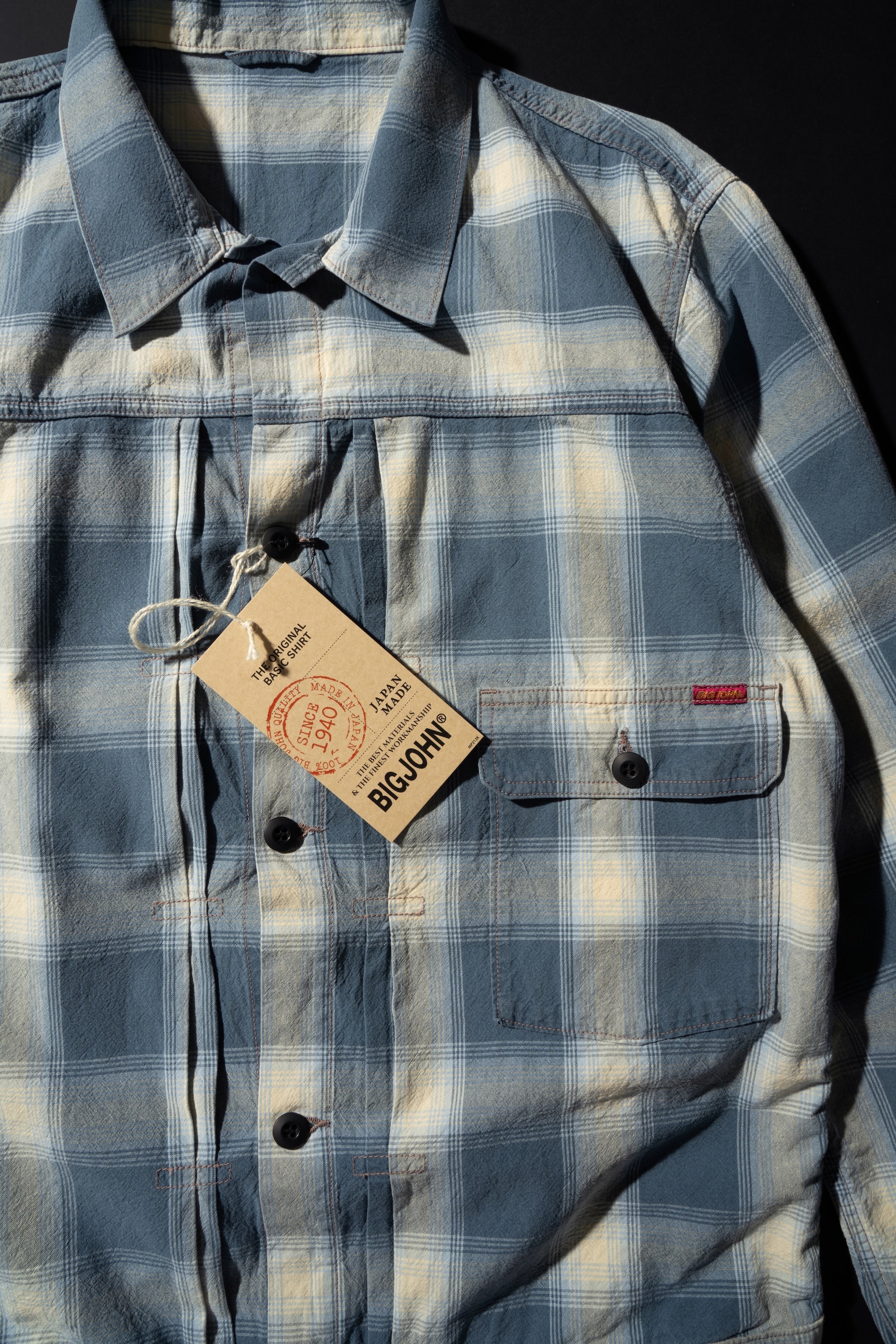 M6010J (ID02) INDIGO CHECK JACKET – BIG JOHN【公式】オンラインショップ
