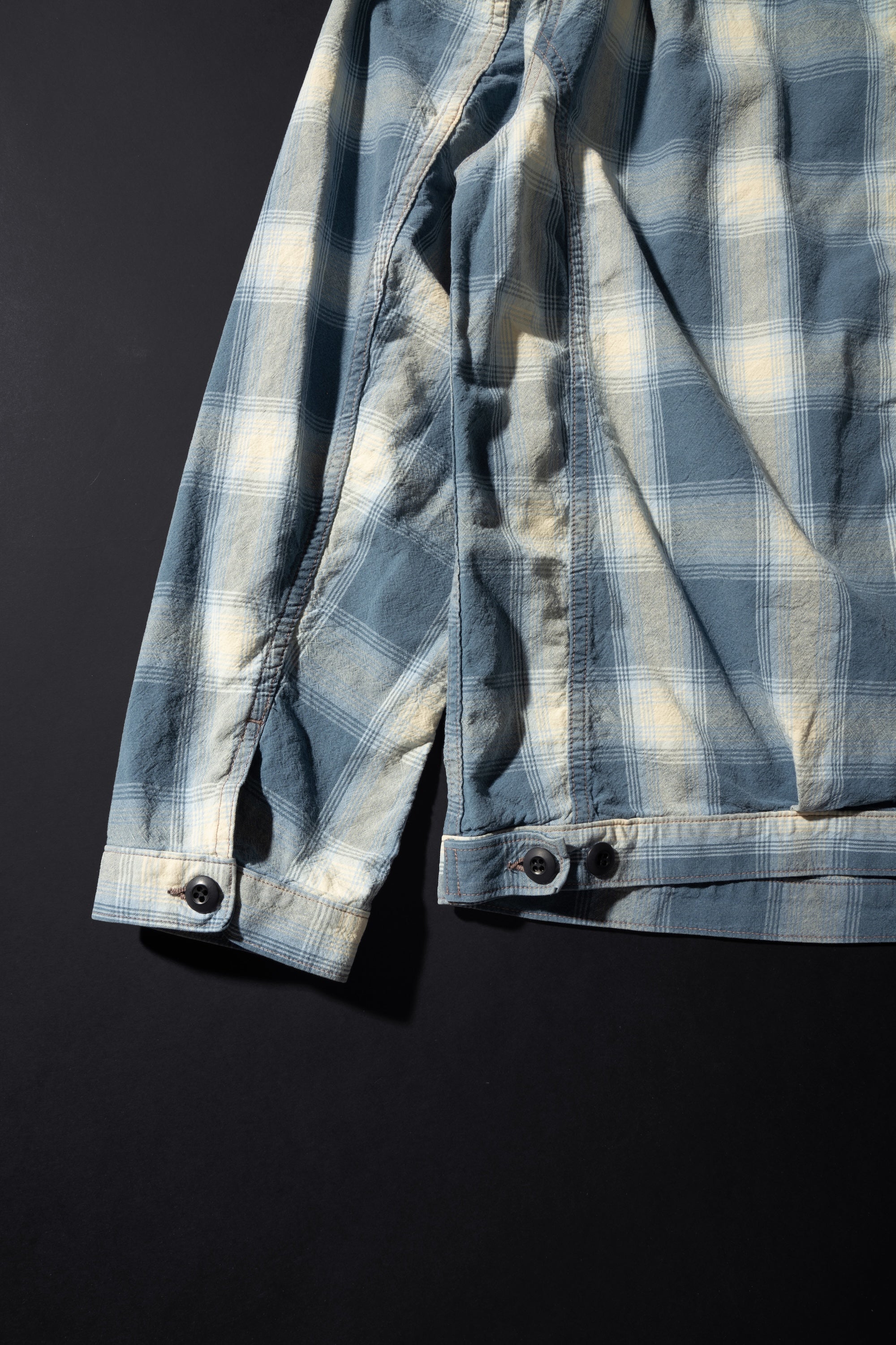 M6010J (ID02) INDIGO CHECK JACKET