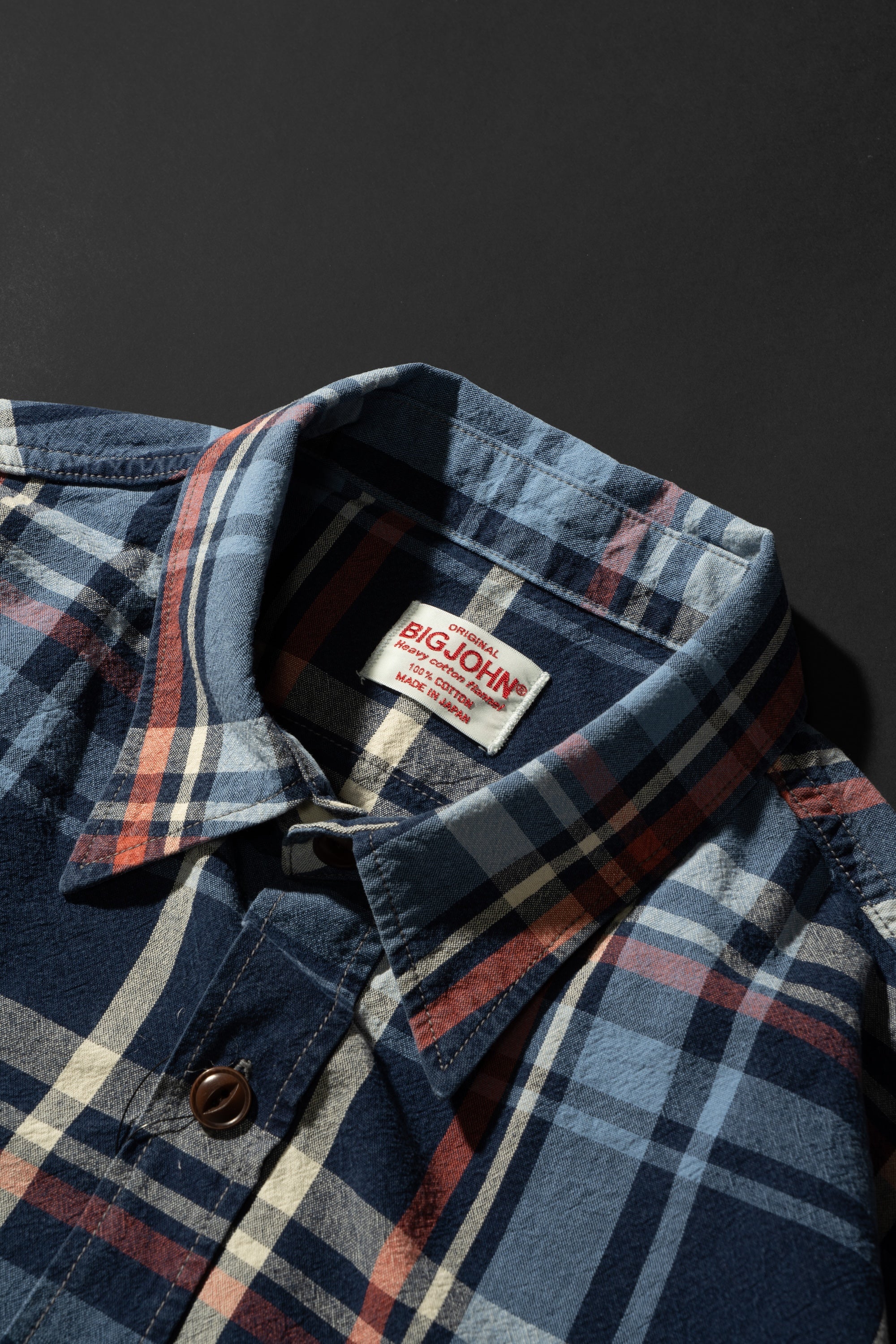 MS012G (ID01) INDIGO CHECK SHIRTS