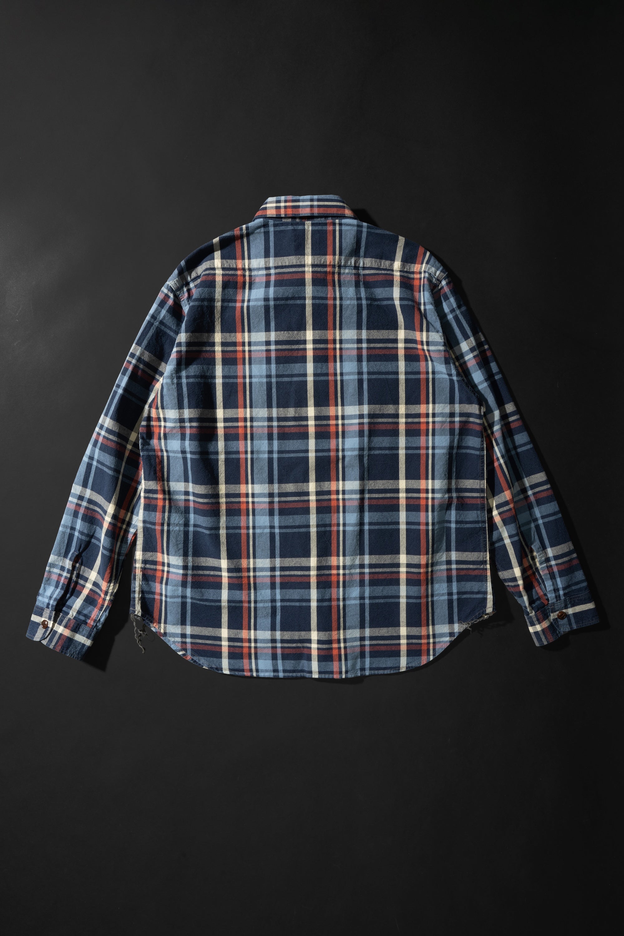 MS012G (ID01) INDIGO CHECK SHIRTS