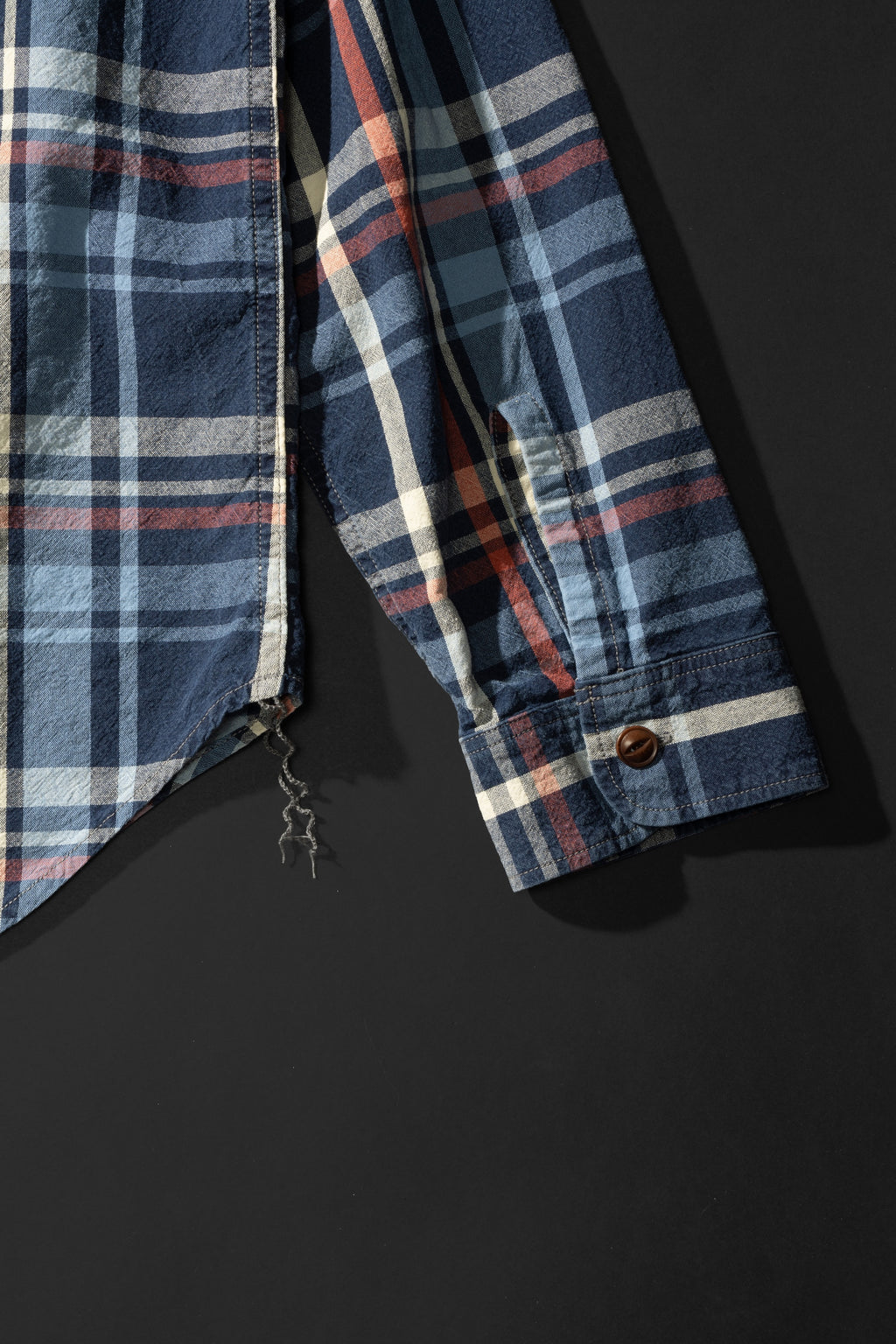 MS012G (ID01) INDIGO CHECK SHIRTS