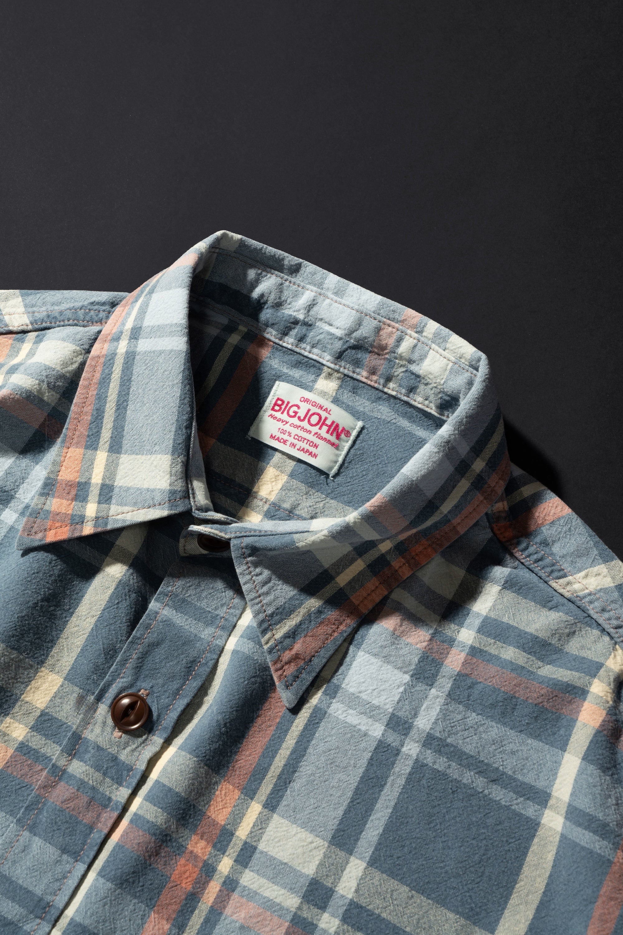 MS012G(ID02) INDIGO CHECK SHIRTS