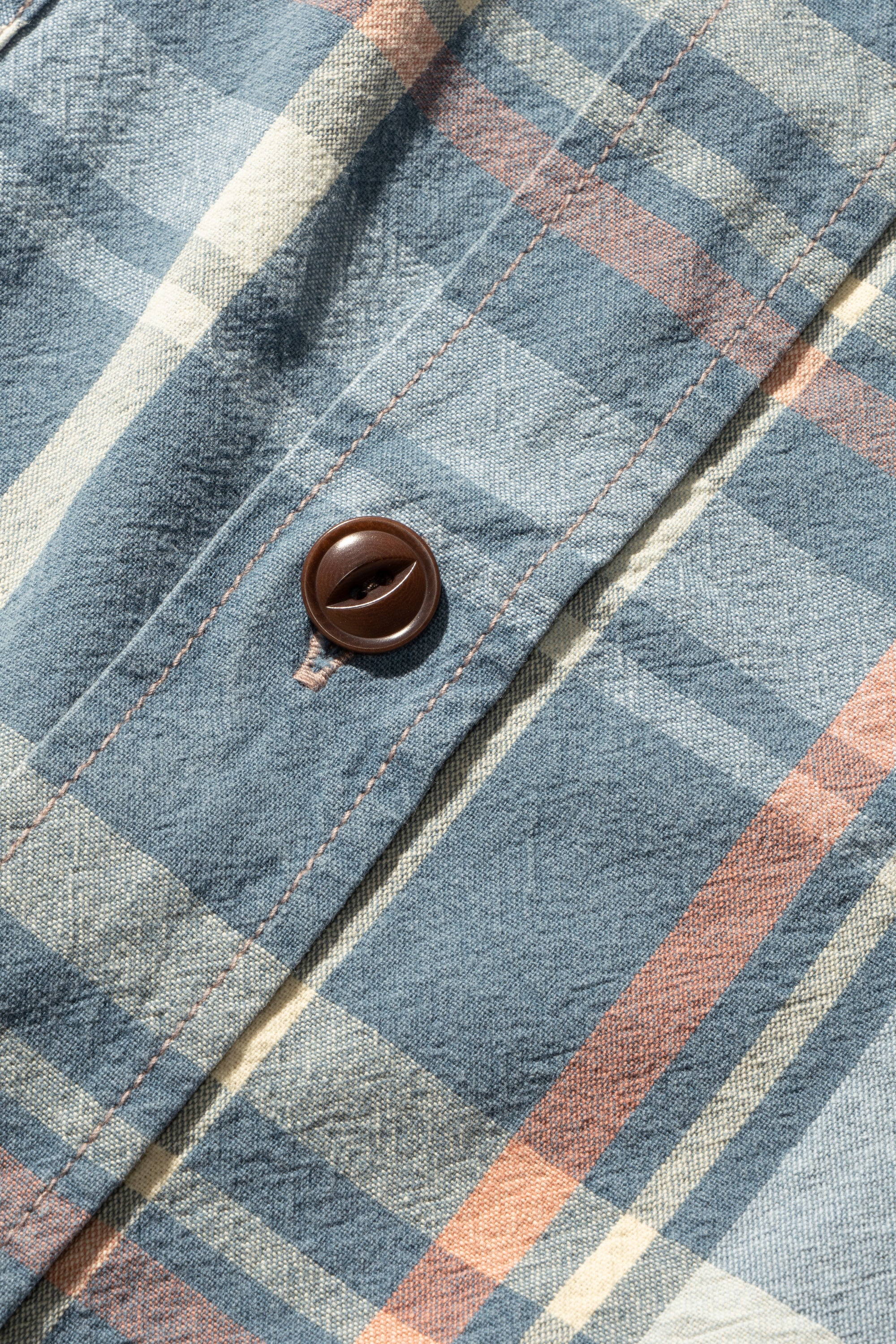 MS012G(ID02) INDIGO CHECK SHIRTS