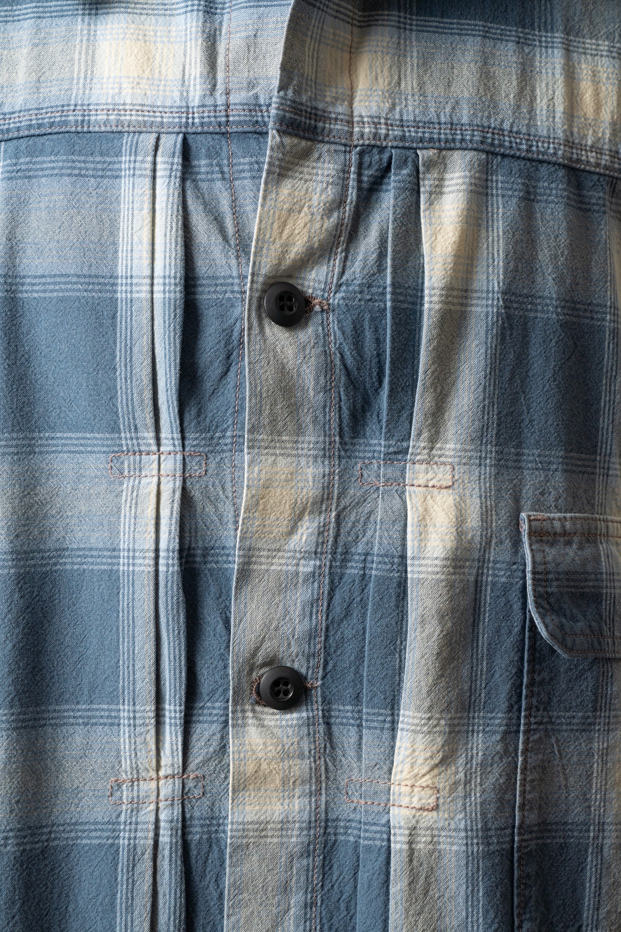 M6010J (ID02) INDIGO CHECK JACKET