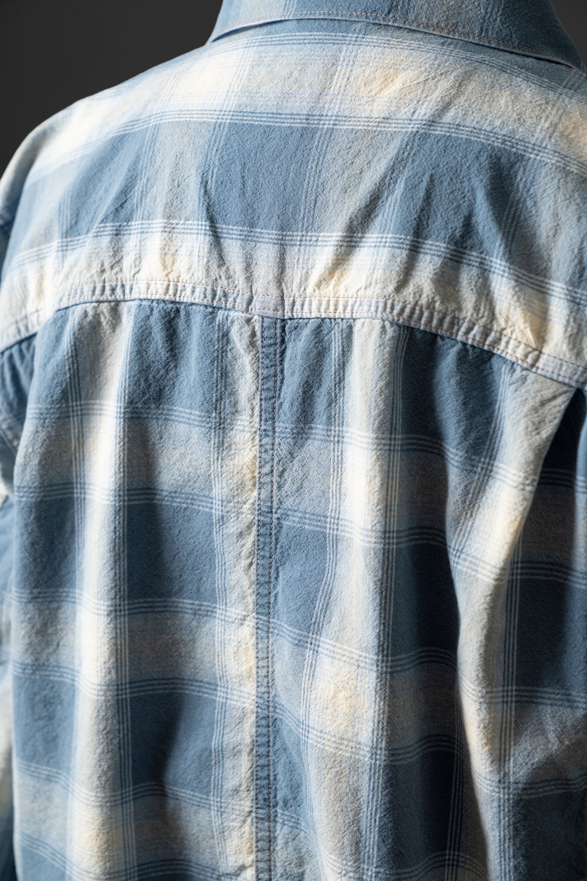 M6010J (ID02) INDIGO CHECK JACKET