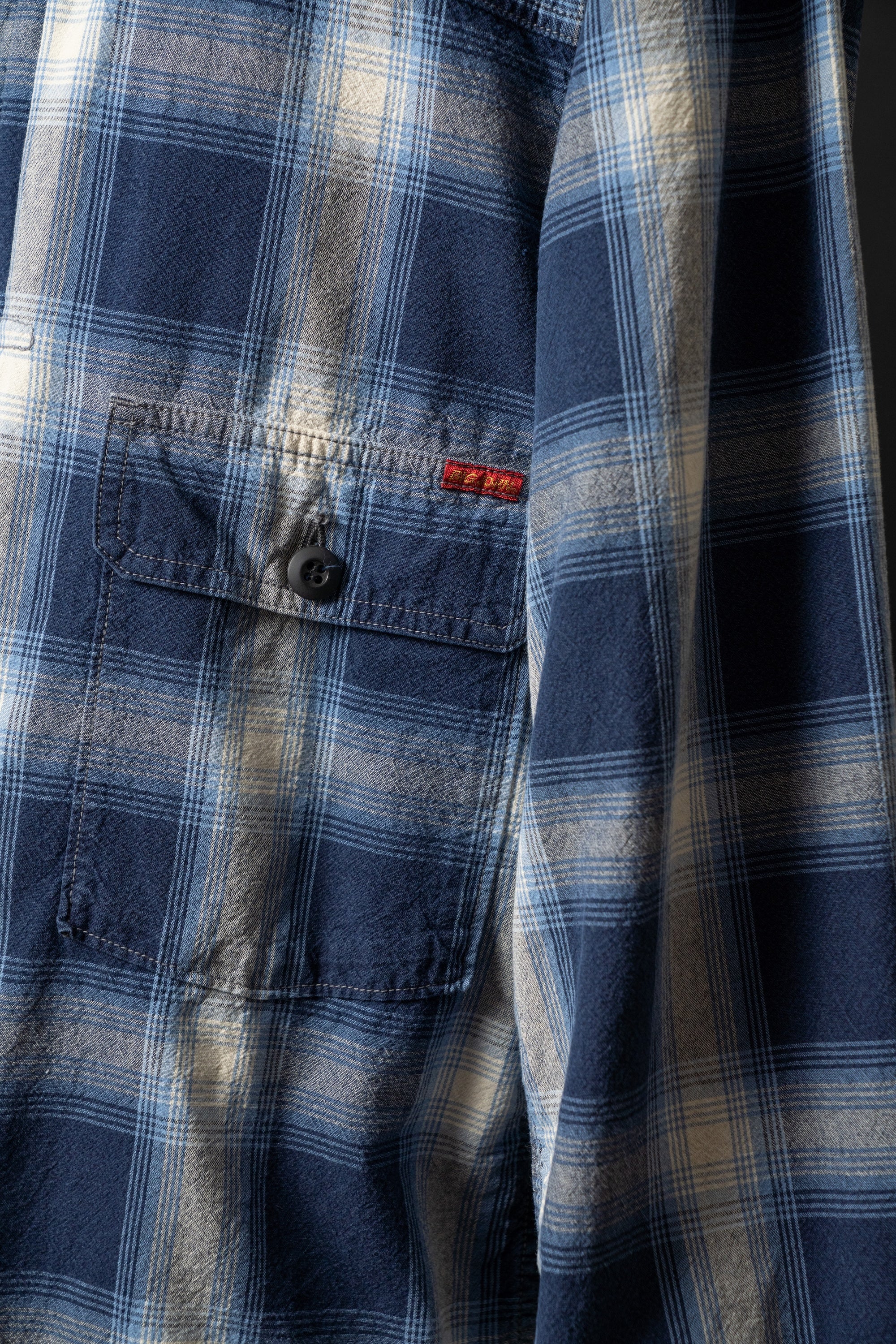 M6010J (ID01) INDIGO CHECK JACKET