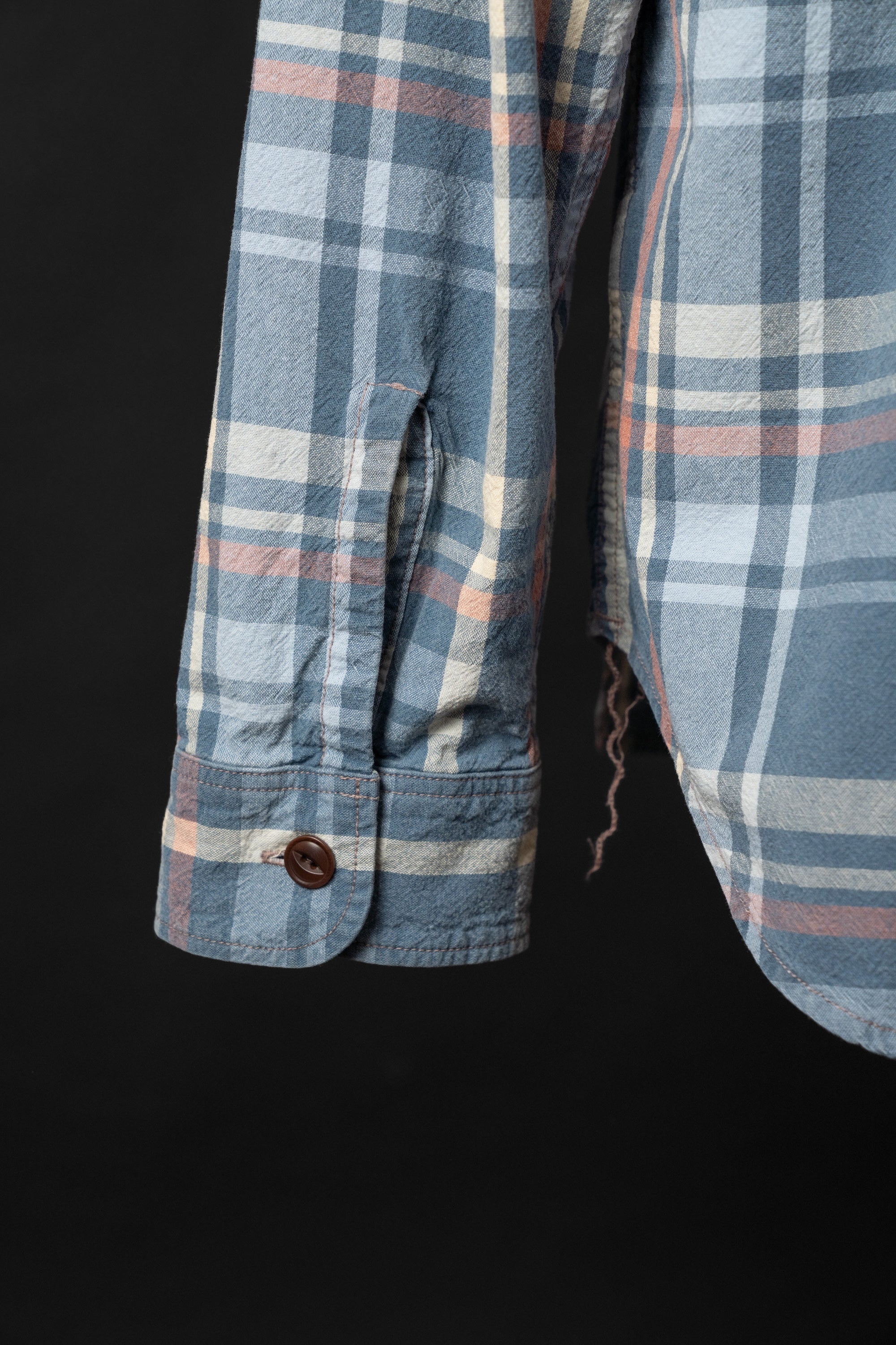MS012G(ID02) INDIGO CHECK SHIRTS