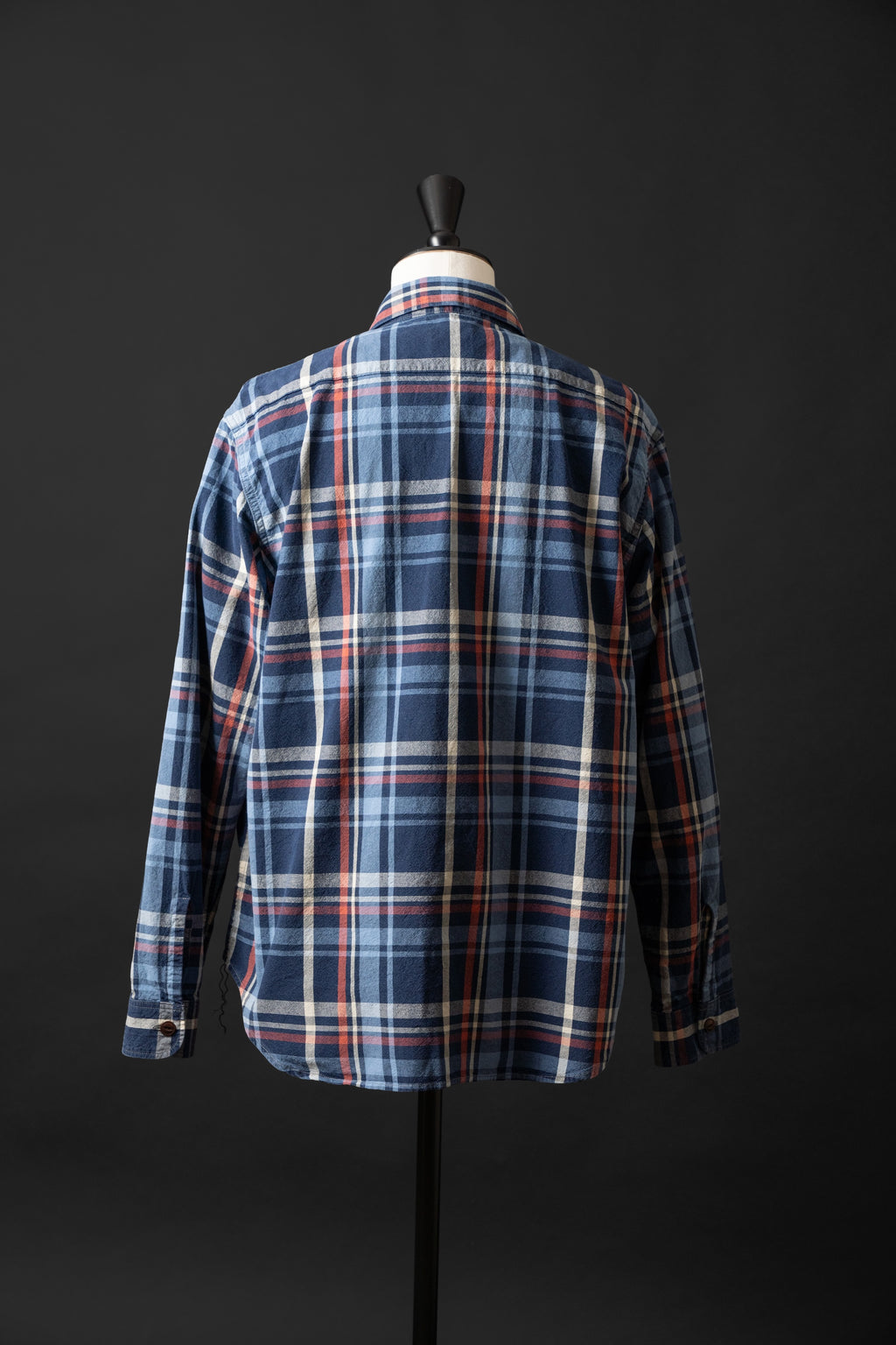 MS012G (ID01) INDIGO CHECK SHIRTS