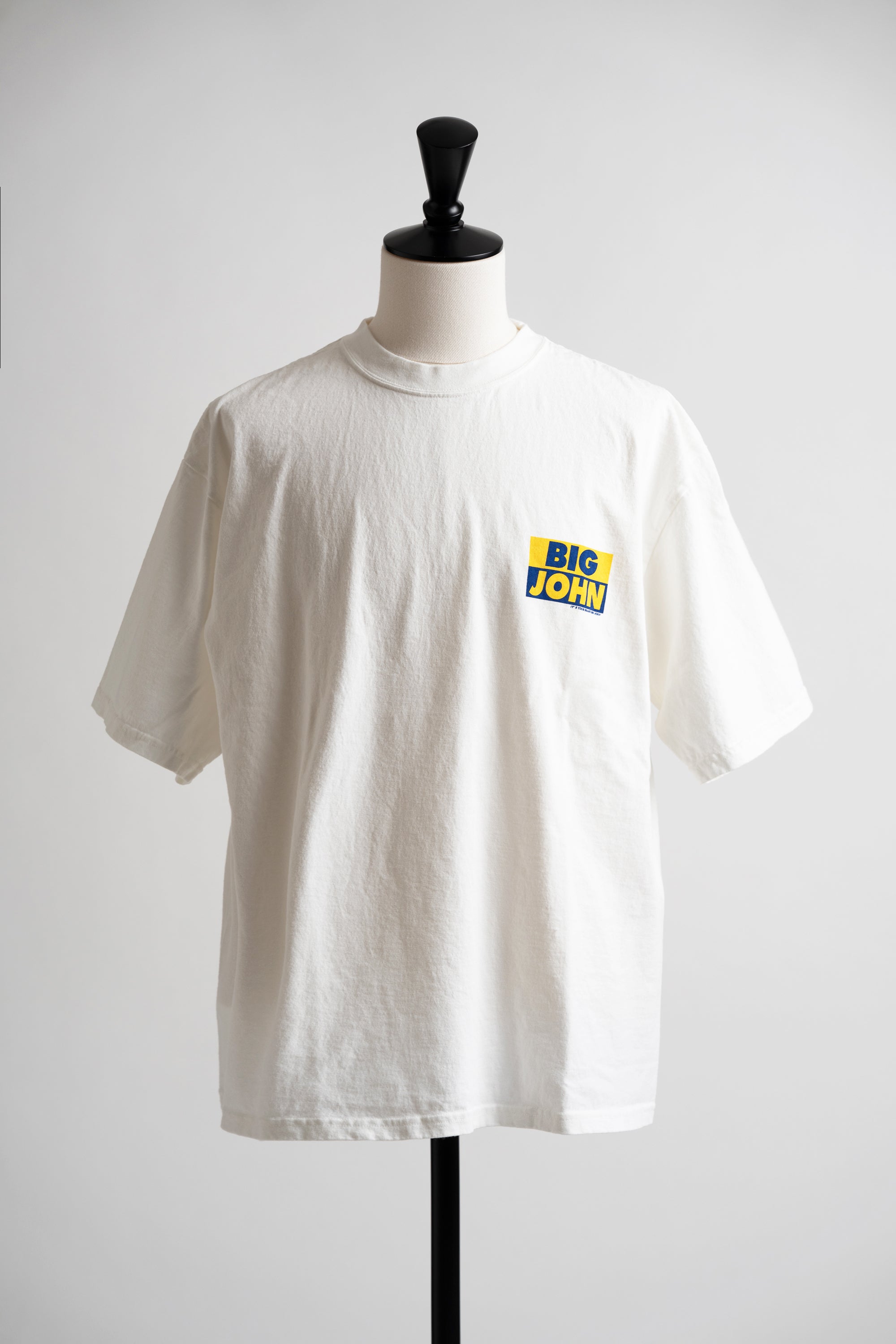 MTE002 (69) 丸胴 Tee BIG JOHN WHITE