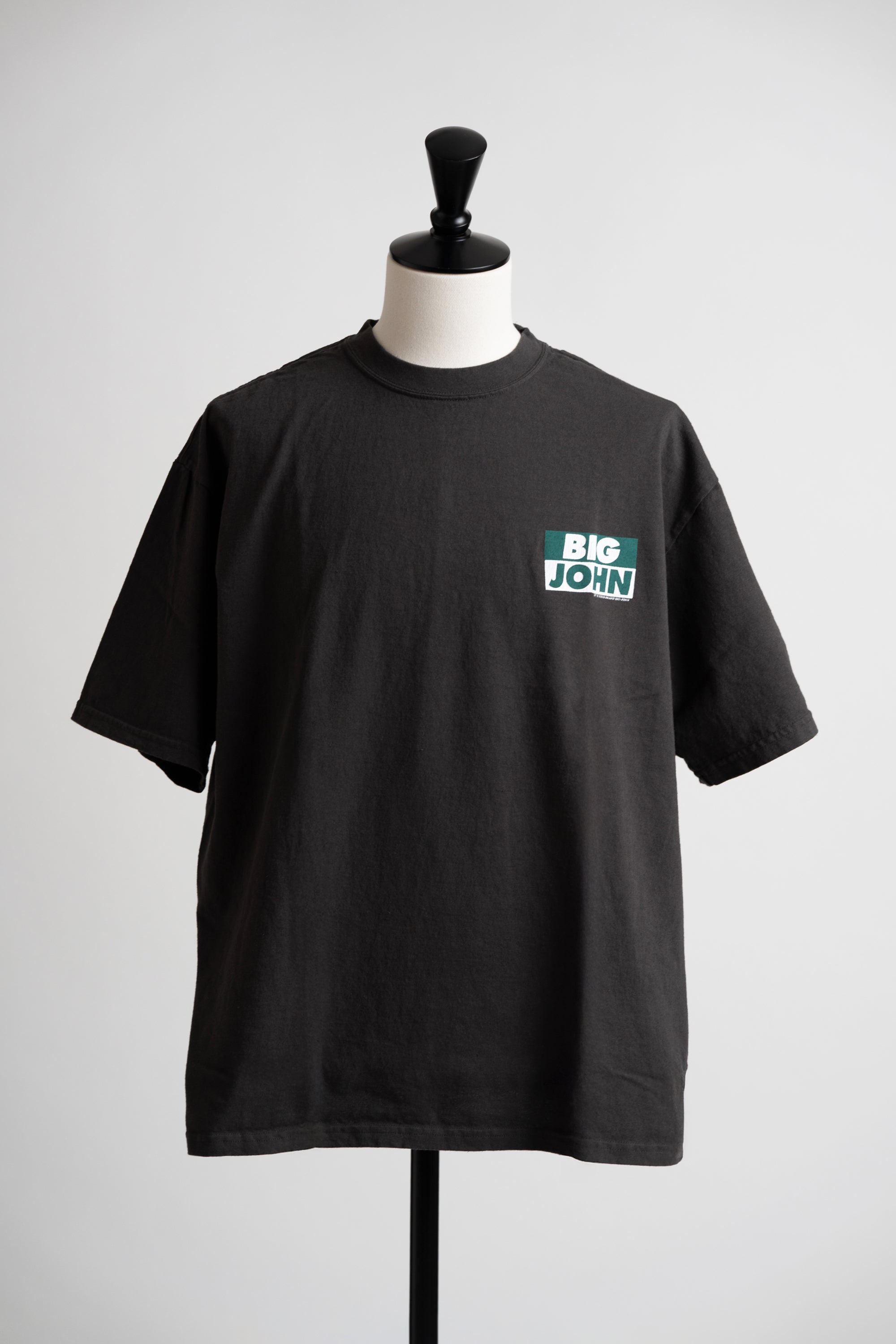 MTE002 (60) 丸胴 Tee BIG JOHN CHARCOAL