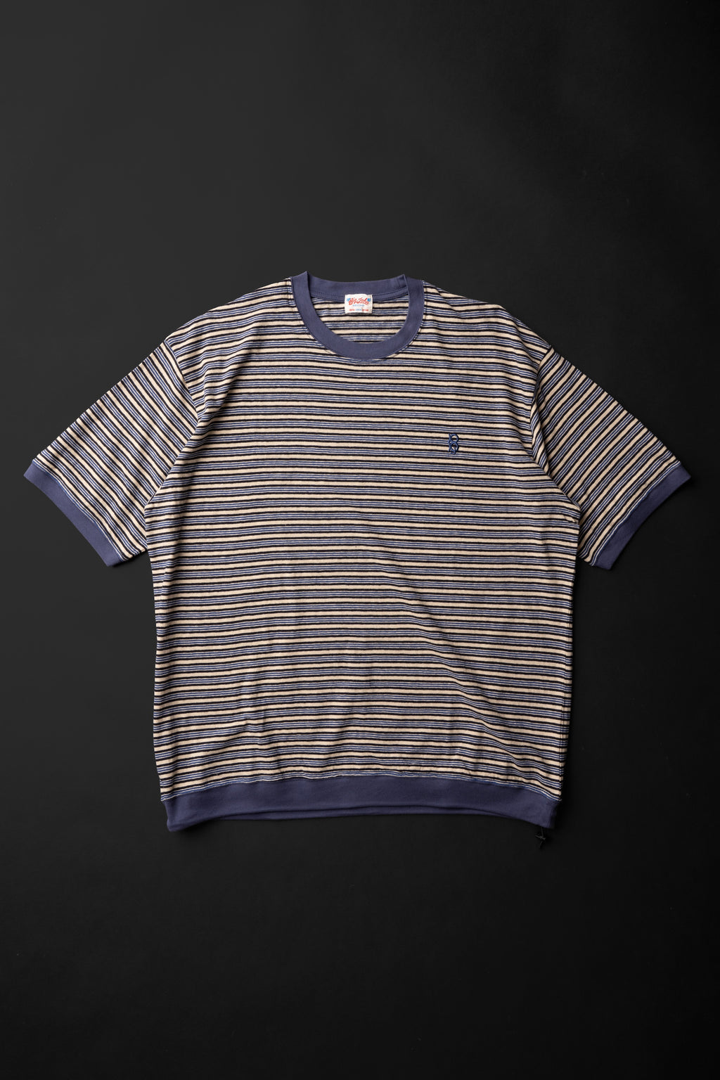 MTE019 (03)  S/S BORDER DRAW CORD Tee