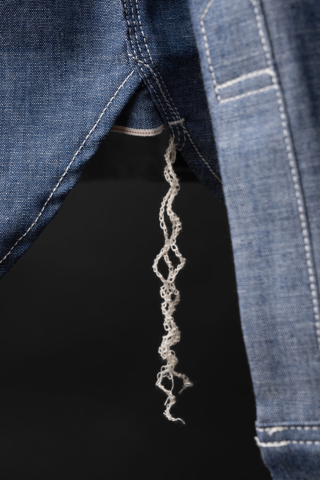 MS003R (01ER) Selvedge Chambray Shirt | Emb