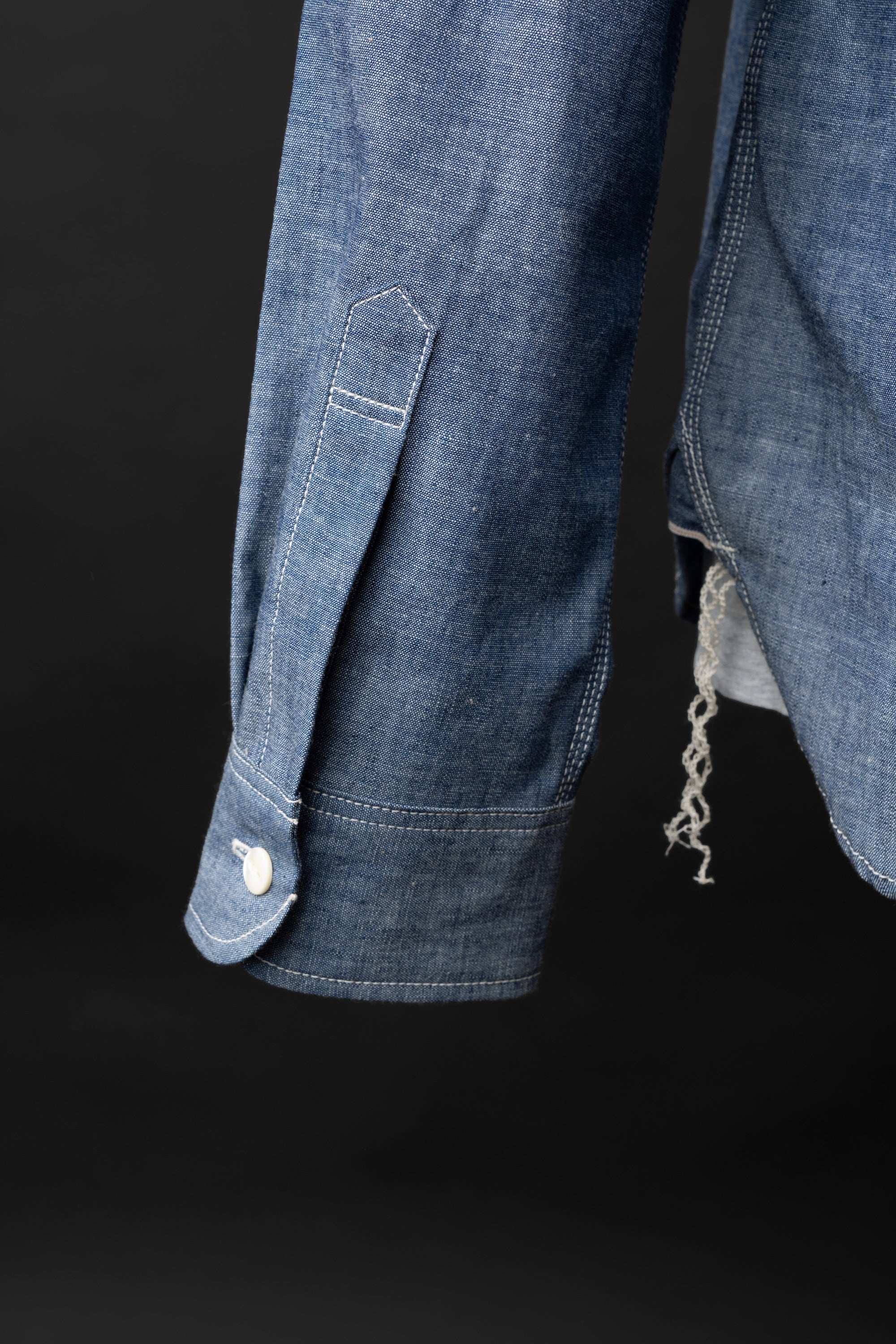 MS003R (01ER) Selvedge Chambray Shirt | Emb
