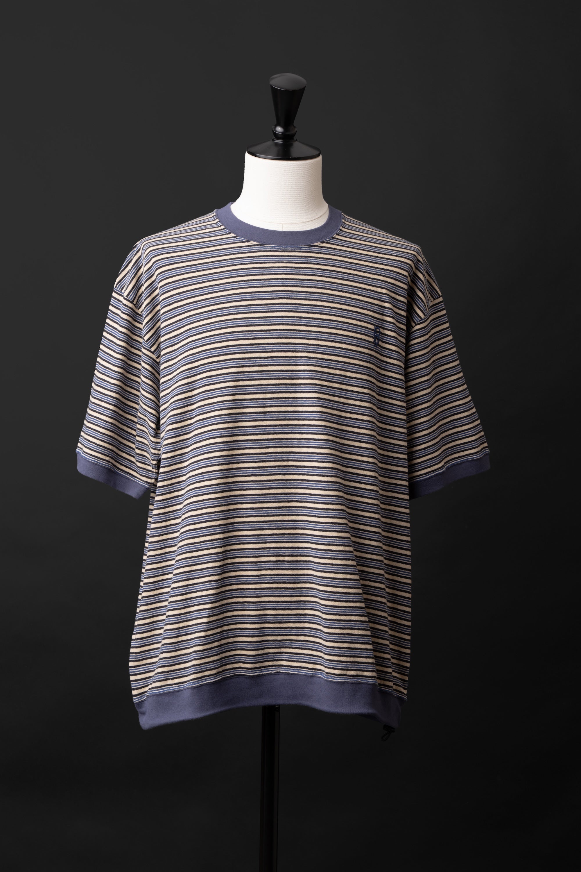 MTE019 (03)  S/S BORDER DRAW CORD Tee