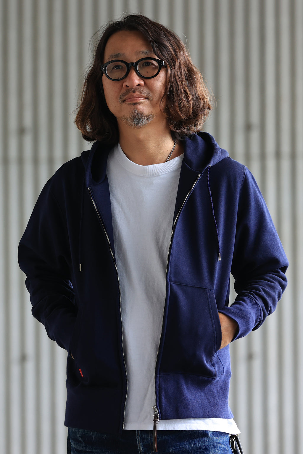 MZP001R(NV) 14.5oz Zip PARKA in USA Cotton