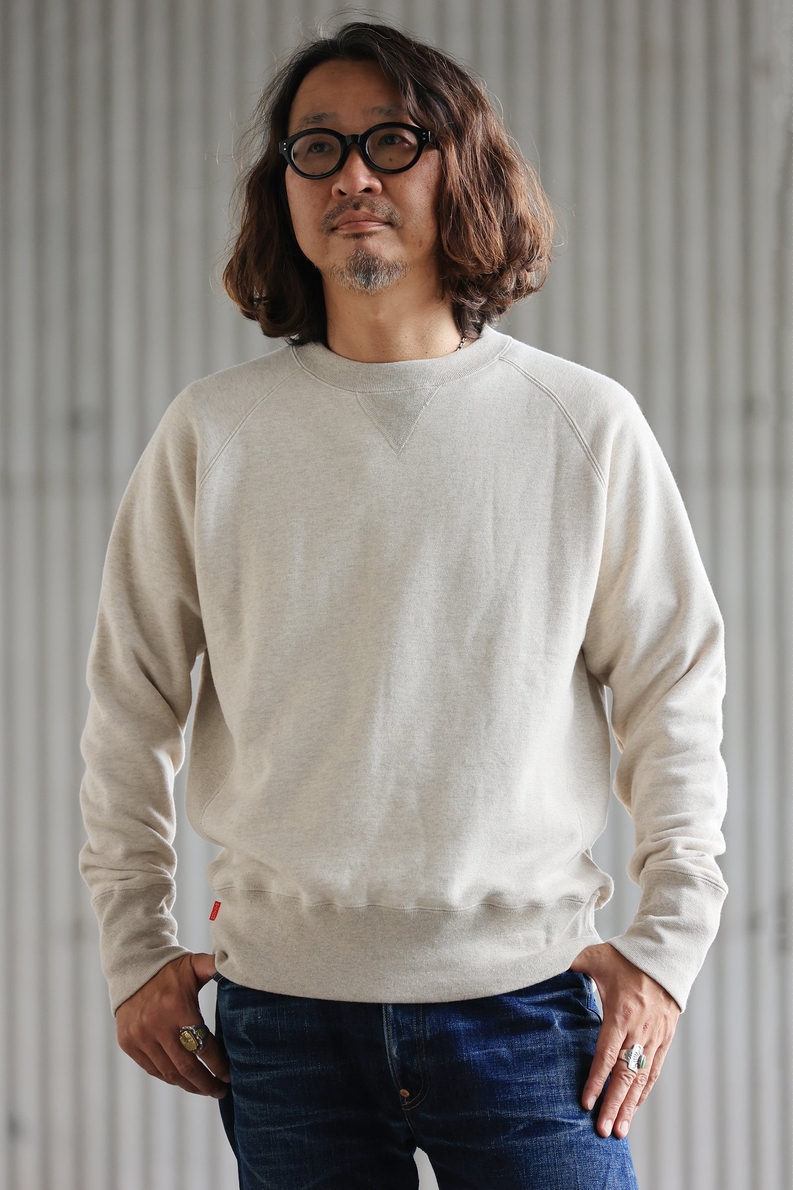 MSW001R(HG) 14oz GAZETT SWEAT in USA Cotton