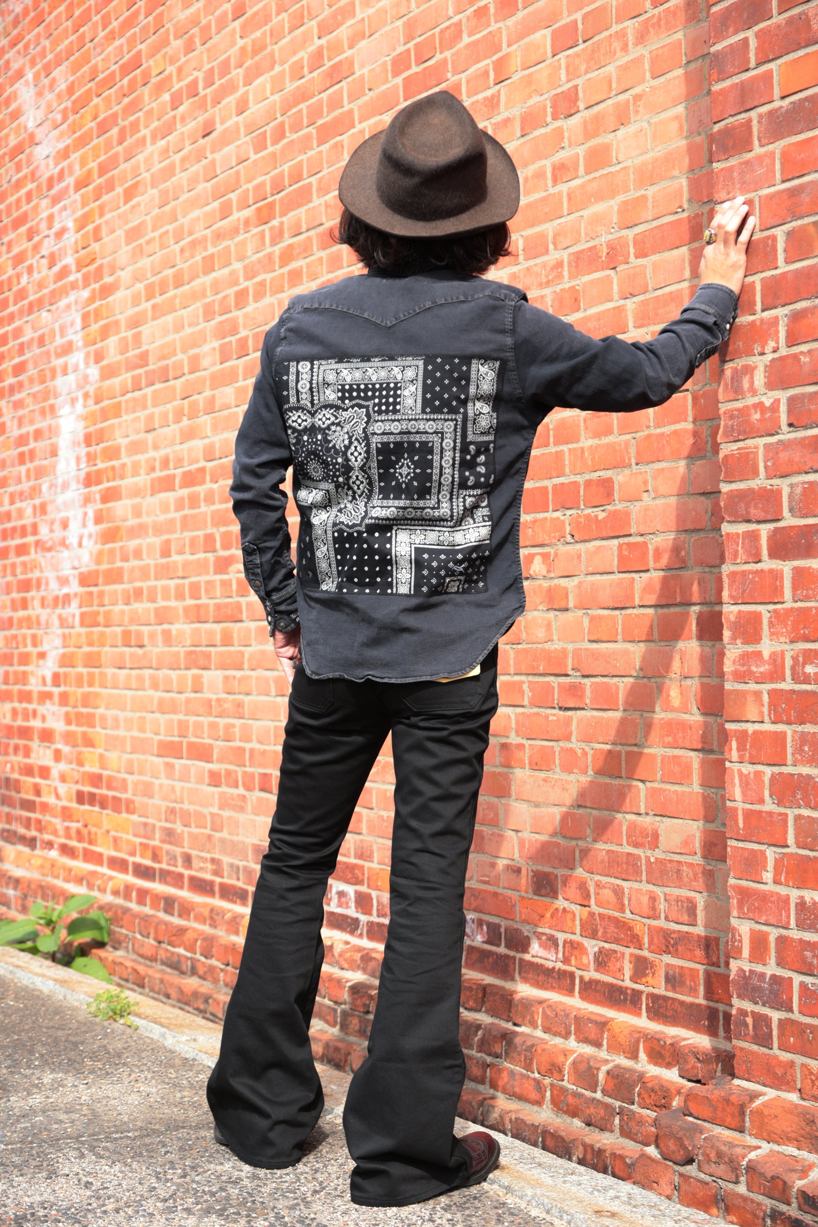 MH402B (61A) ボタンアップ ベルボトム