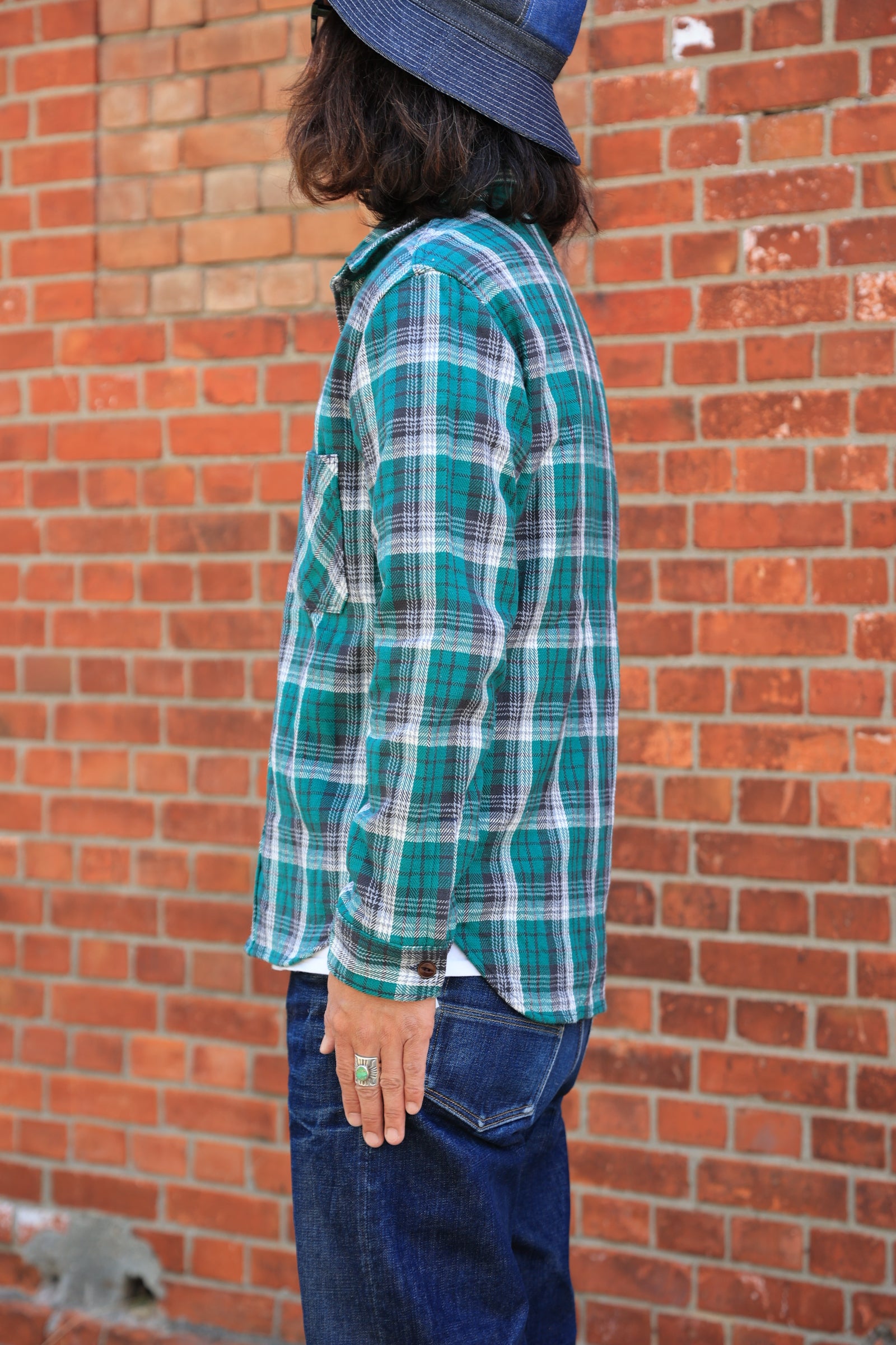 MS002R (14C) HEAVY COTTON FLANNEL SHIRT - M