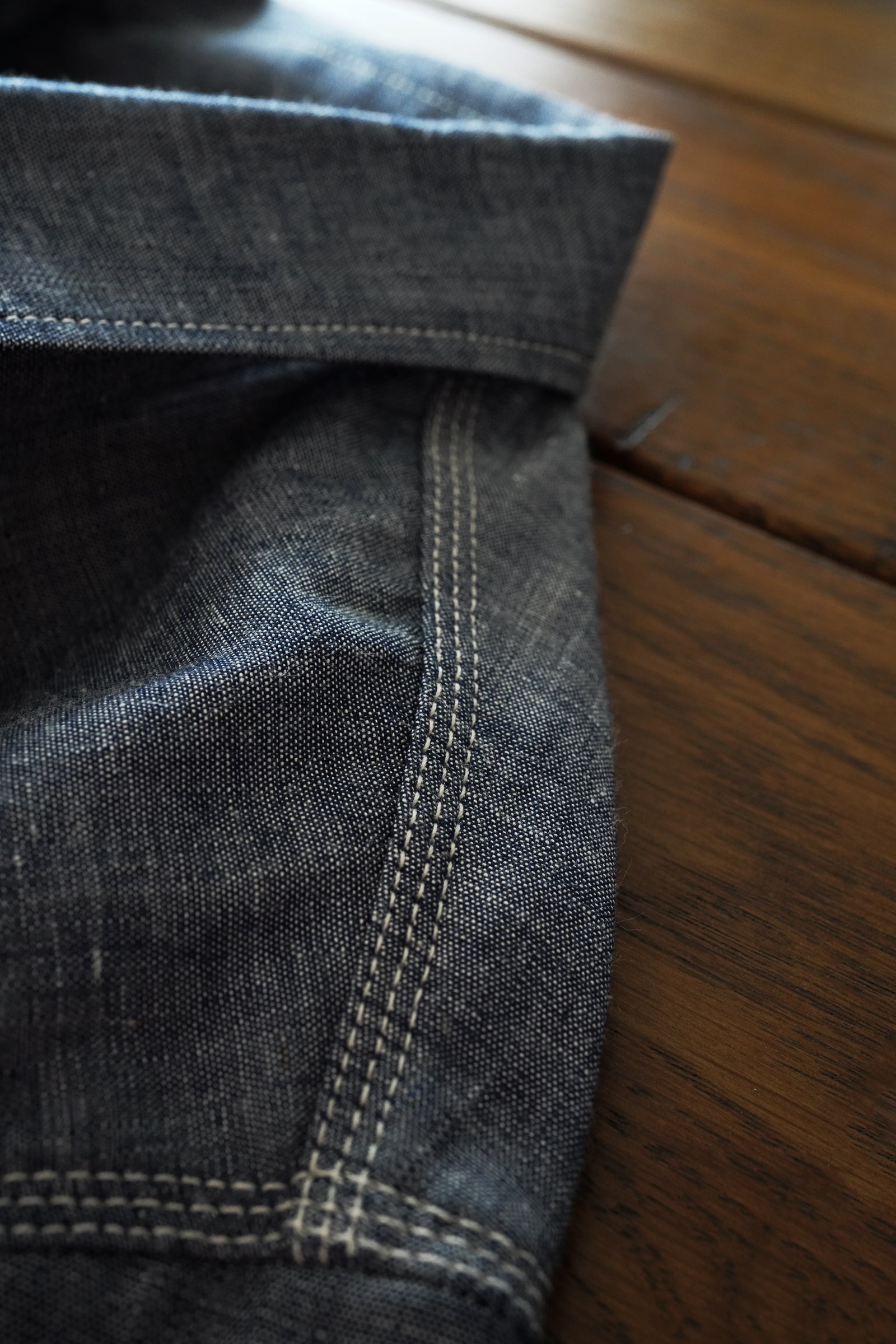 MS003R (01) SELVEDGE CHAMBRAY SHIRT