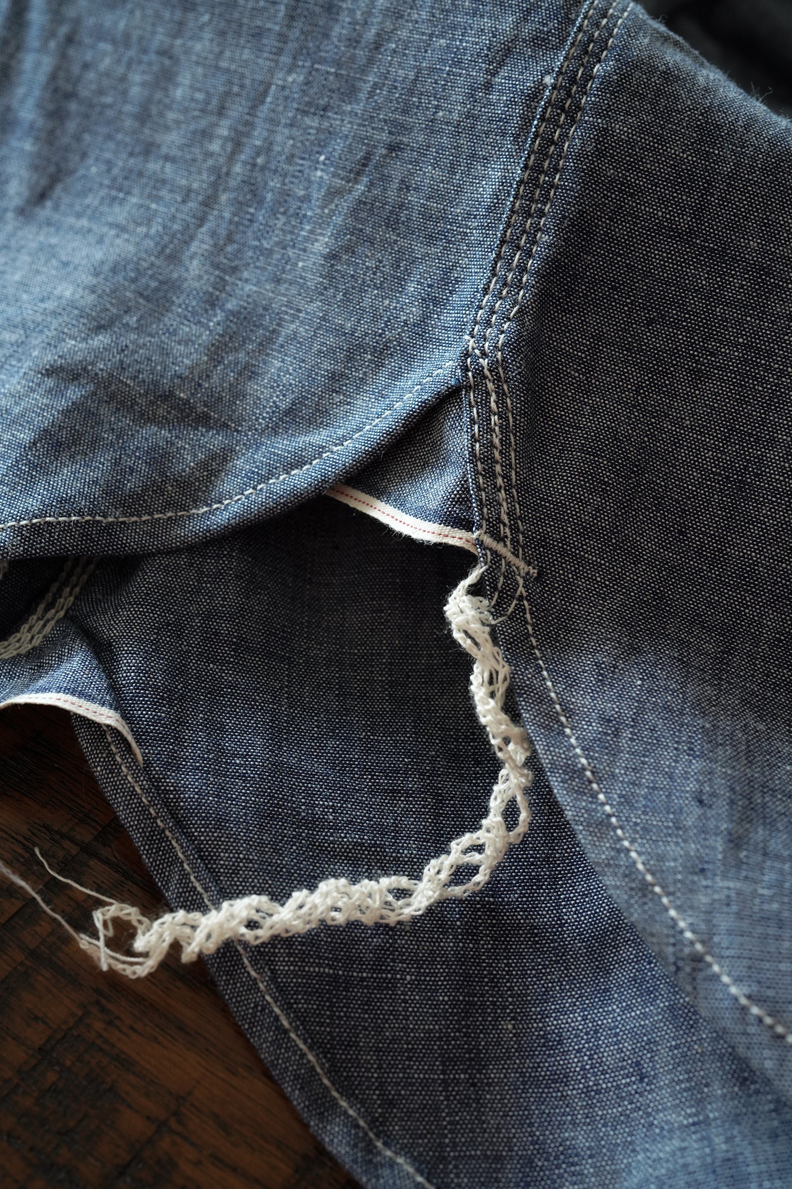 MS003R (01) SELVEDGE CHAMBRAY SHIRT