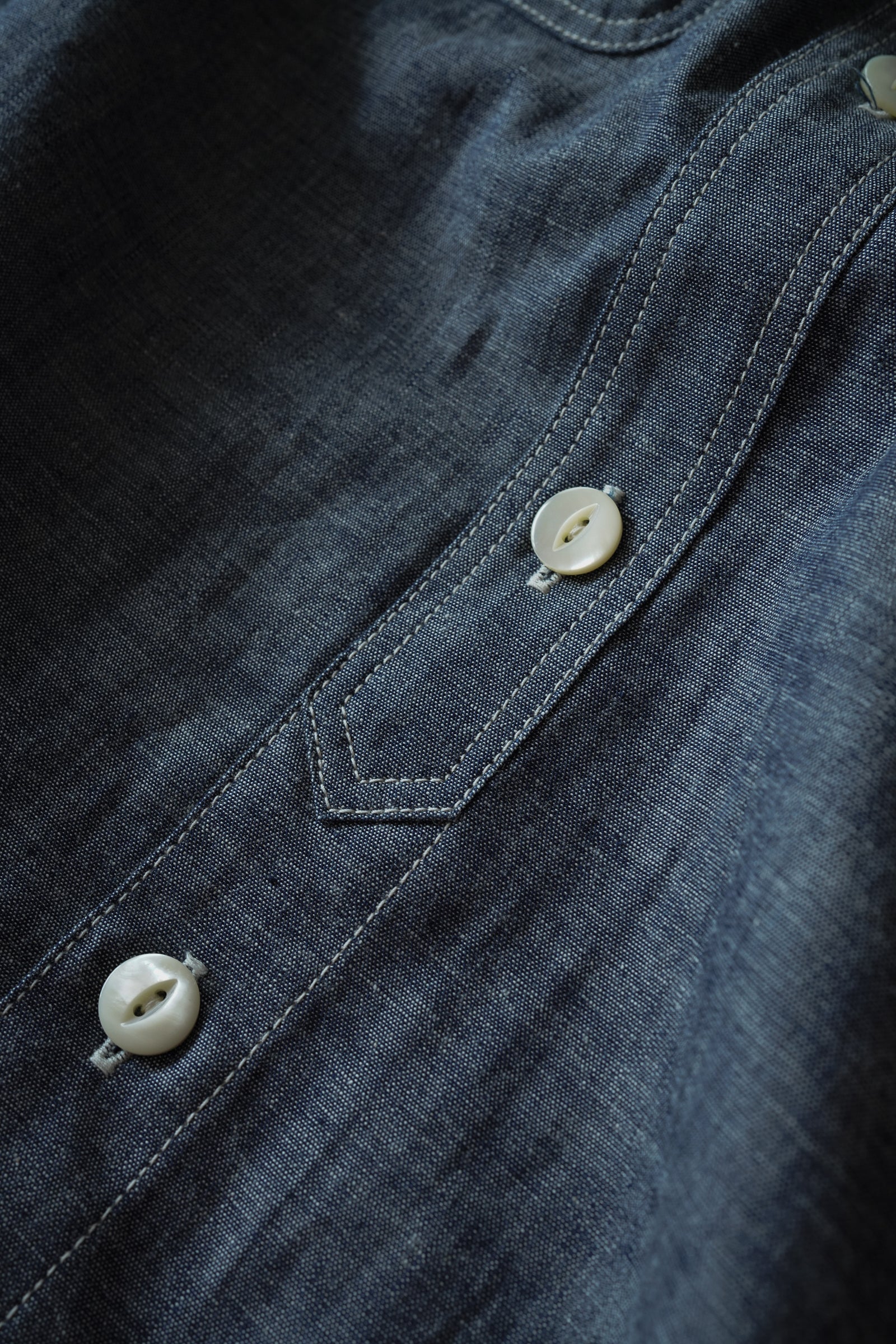 MS003R (01) SELVEDGE CHAMBRAY SHIRT