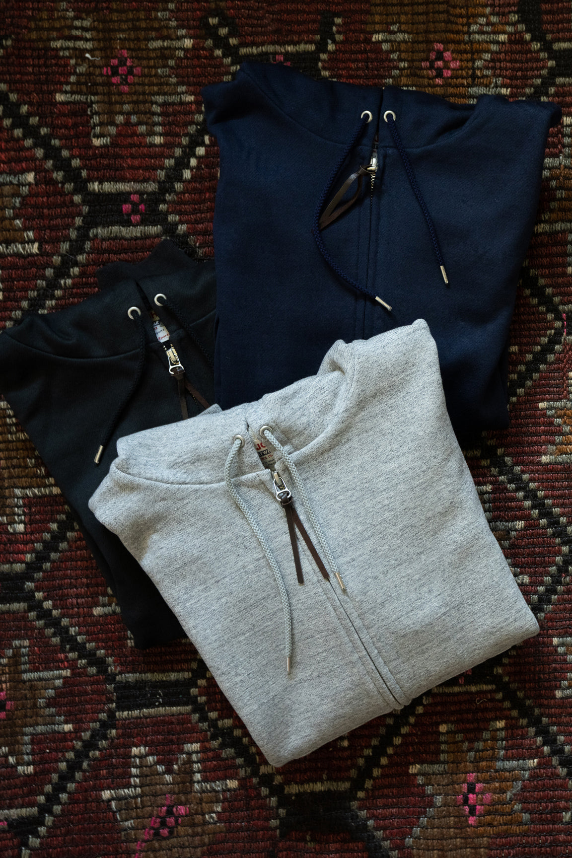 MZP001R(BK) 14.5oz Zip PARKA in USA Cotton