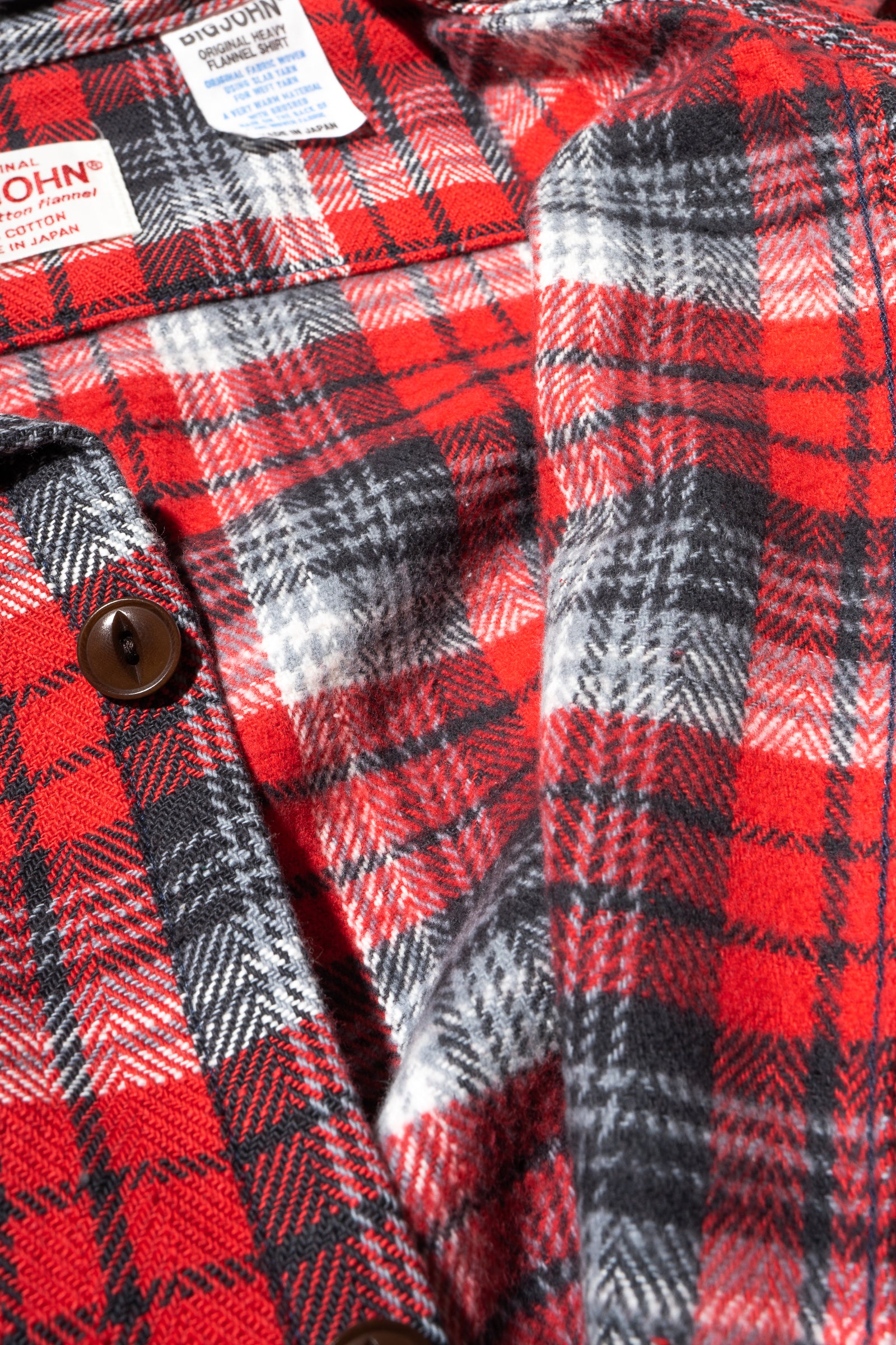 MS002R (25C) HEAVY COTTON FLANNEL SHIRT – BIG JOHN【公式