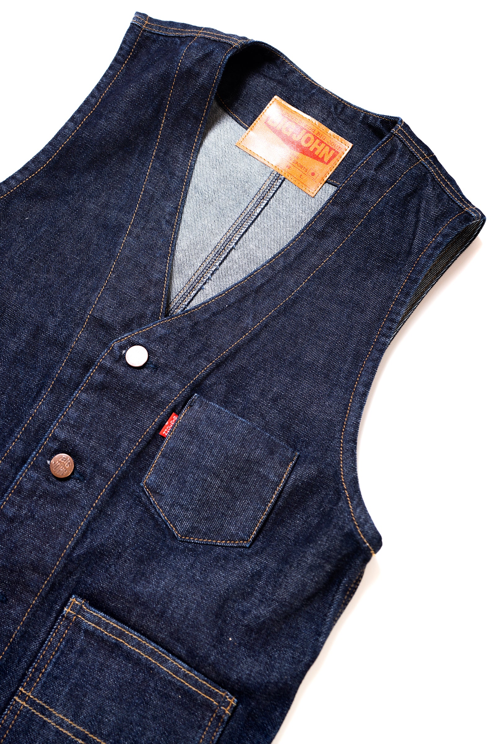 SP602 (001) Authentic Denim Vest – BIG JOHN【公式】オンラインショップ