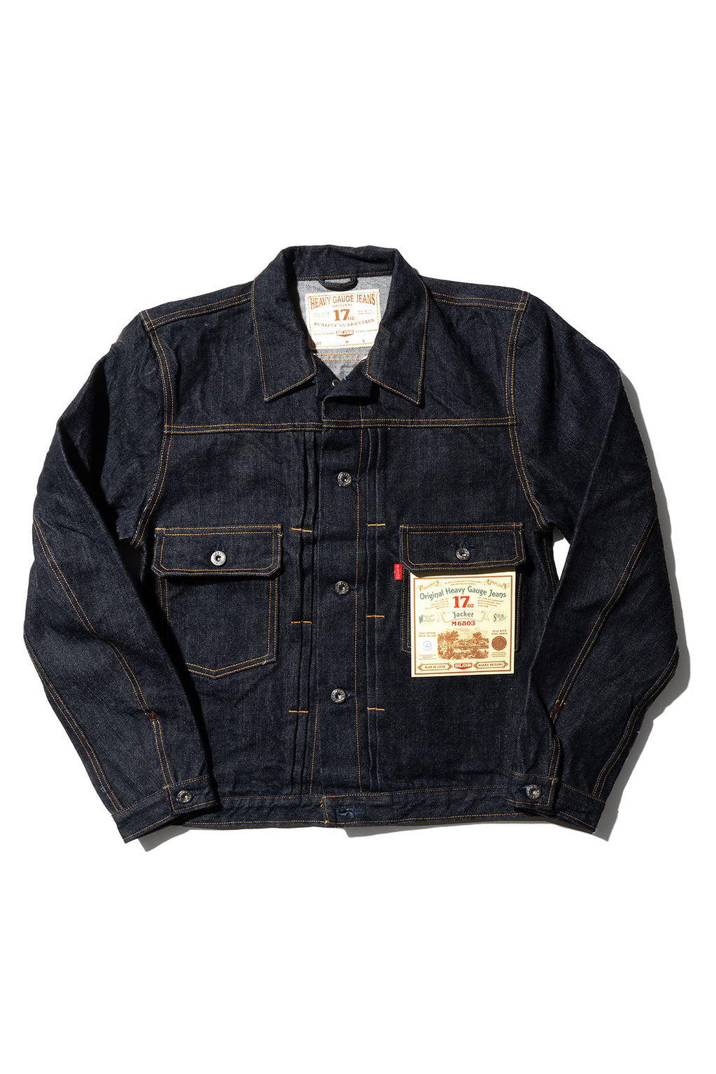M6803 (001)17oz Heavy Gauge Denim Jacket