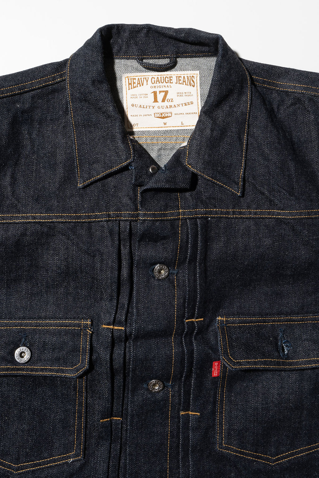 M6803 (001)17oz Heavy Gauge Denim Jacket